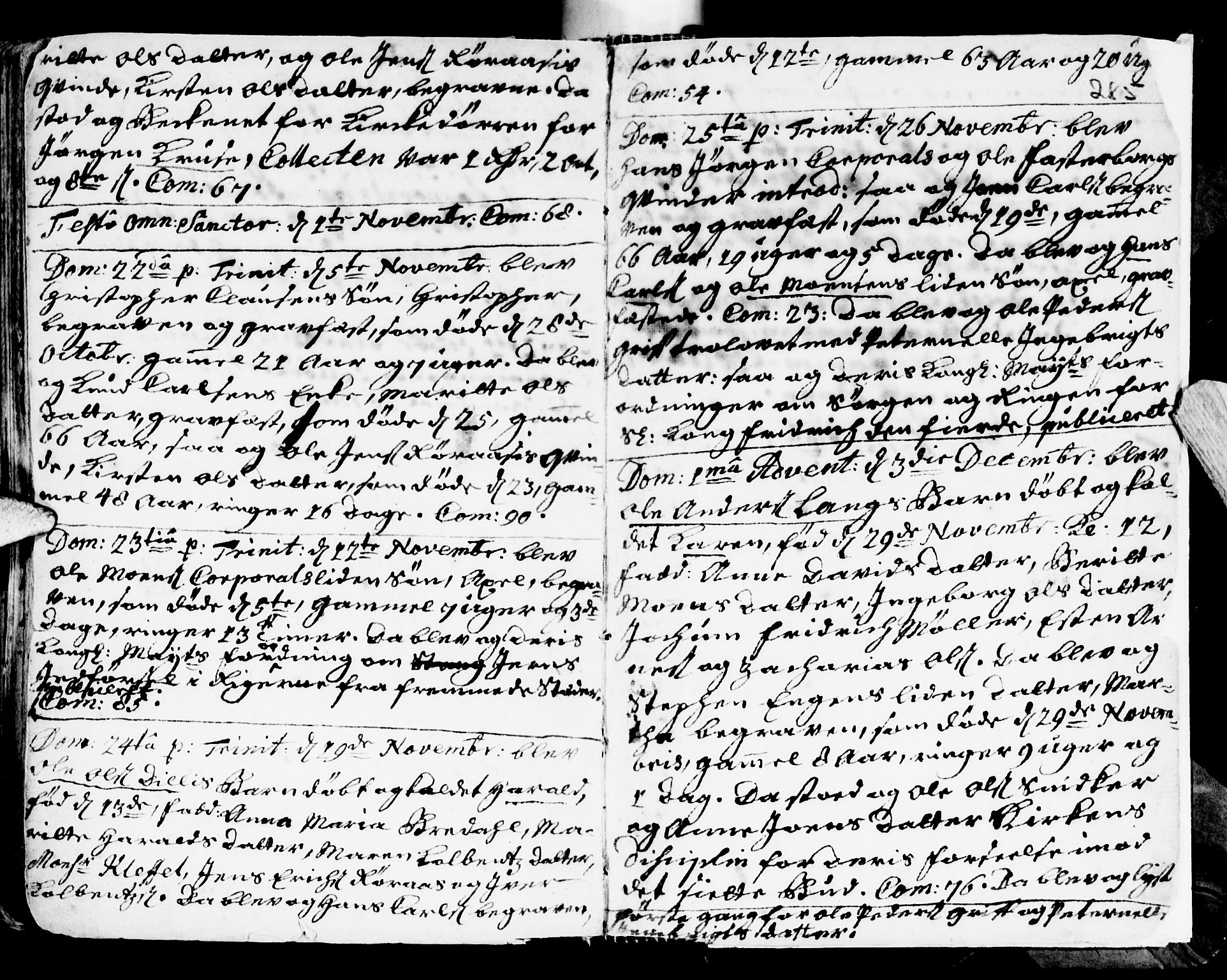 Ministerialprotokoller, klokkerbøker og fødselsregistre - Sør-Trøndelag, SAT/A-1456/681/L0924: Parish register (official) no. 681A02, 1720-1731, p. 284-285
