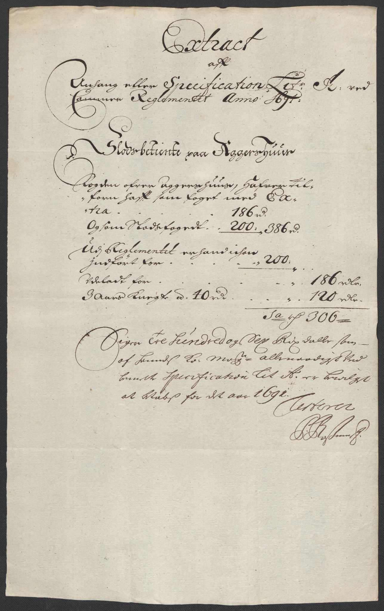 Rentekammeret inntil 1814, Reviderte regnskaper, Fogderegnskap, AV/RA-EA-4092/R08/L0425: Fogderegnskap Aker, 1690-1691, p. 188