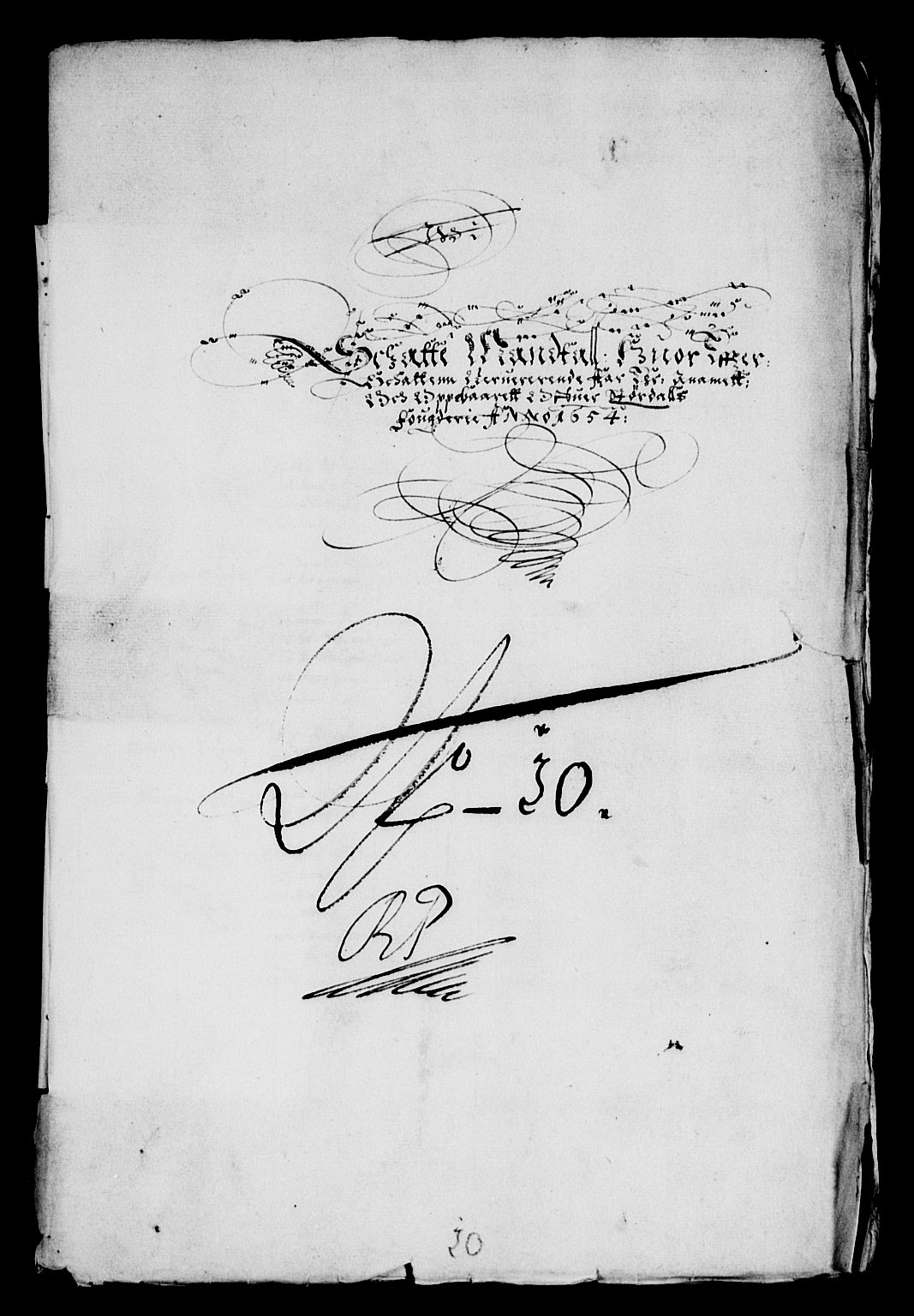 Rentekammeret inntil 1814, Reviderte regnskaper, Lensregnskaper, AV/RA-EA-5023/R/Rb/Rbw/L0117: Trondheim len, 1654