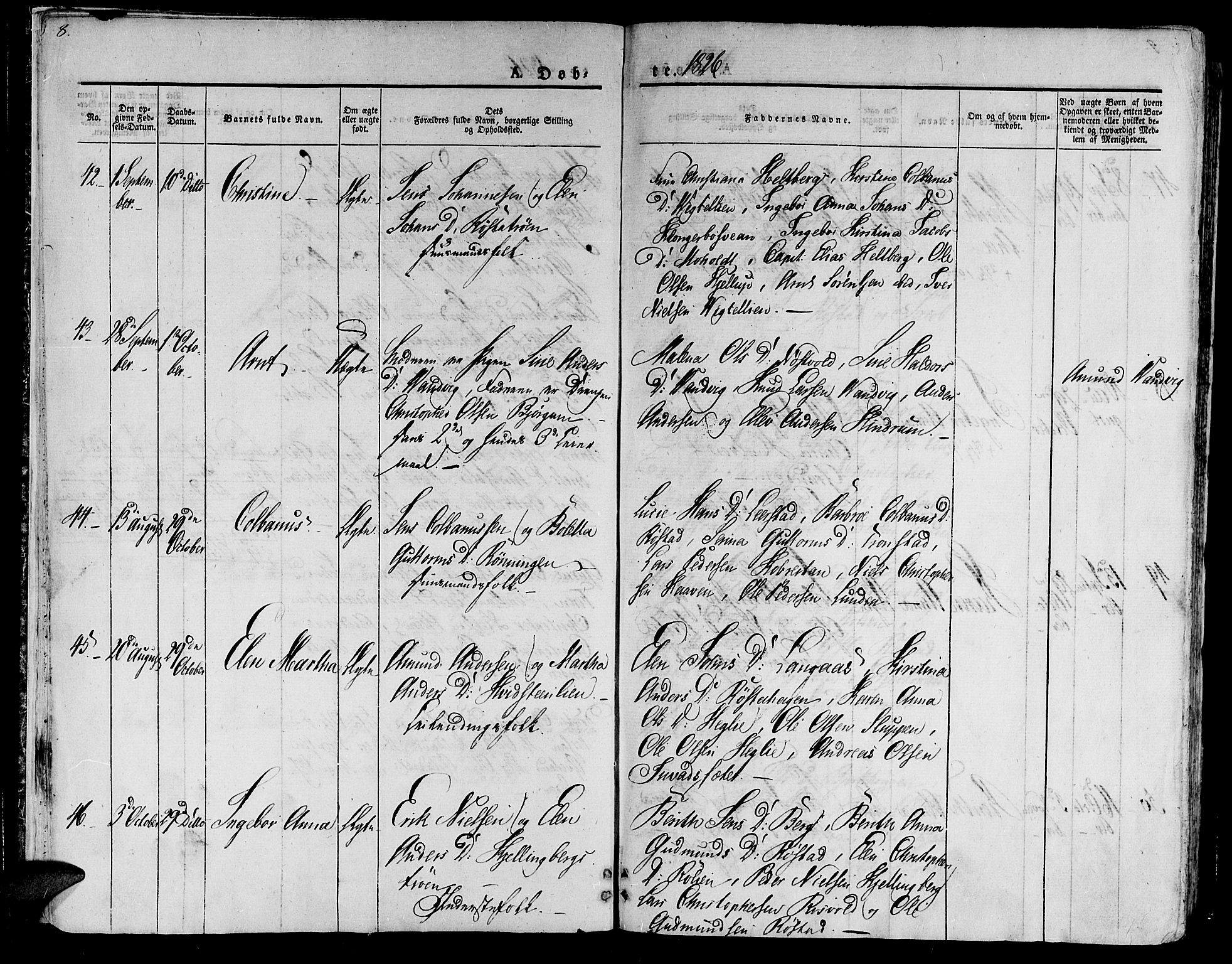 Ministerialprotokoller, klokkerbøker og fødselsregistre - Nord-Trøndelag, AV/SAT-A-1458/701/L0006: Parish register (official) no. 701A06, 1825-1841, p. 8