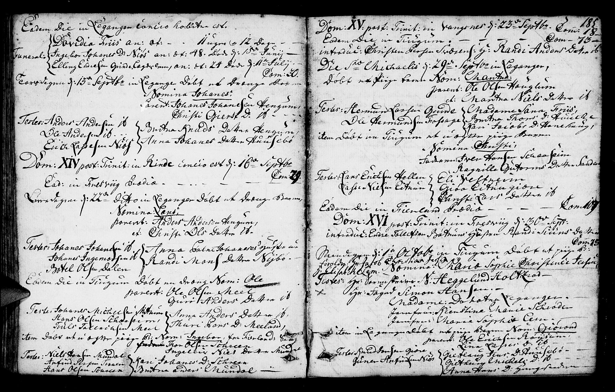 Leikanger sokneprestembete, SAB/A-81001: Parish register (official) no. A 3, 1756-1770, p. 185