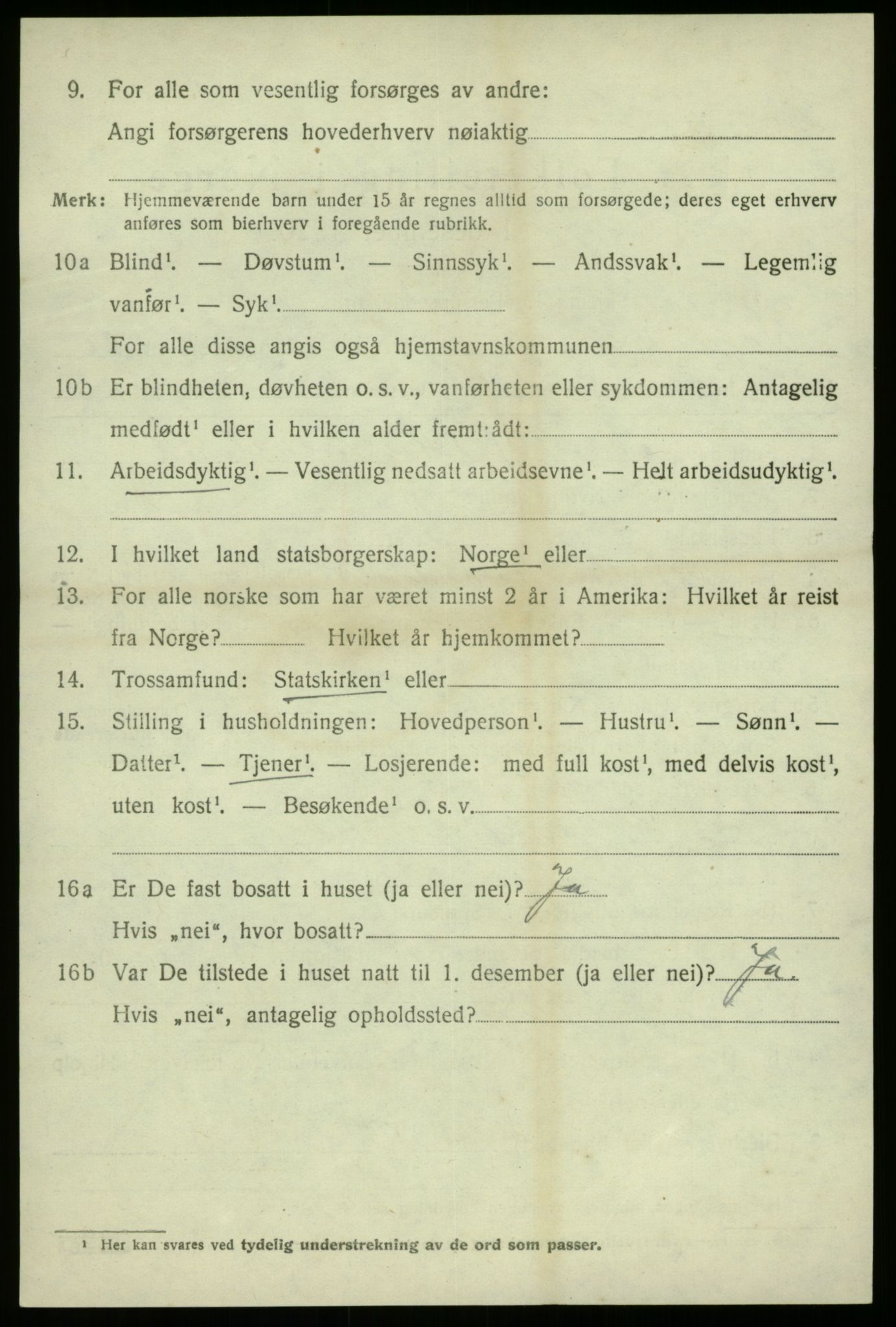 SAB, 1920 census for Sogndal, 1920, p. 7944