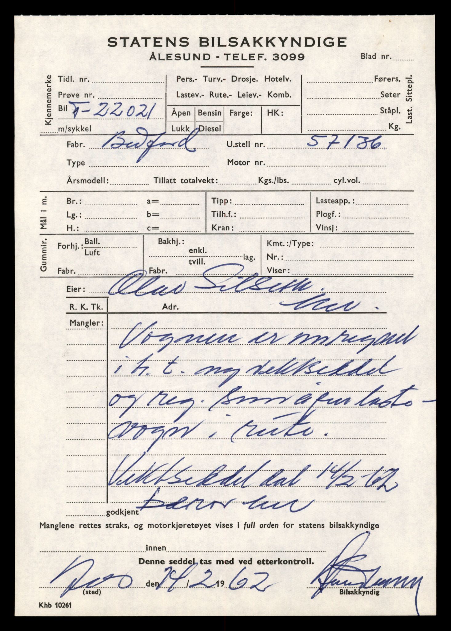 Møre og Romsdal vegkontor - Ålesund trafikkstasjon, AV/SAT-A-4099/F/Fe/L0034: Registreringskort for kjøretøy T 12500 - T 12652, 1927-1998, p. 994