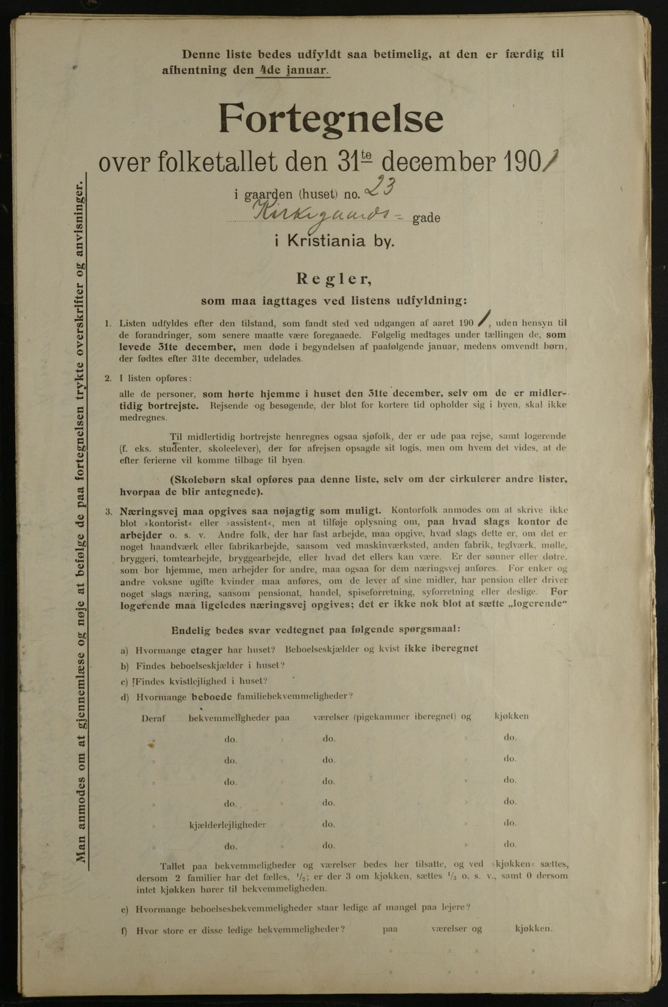 OBA, Municipal Census 1901 for Kristiania, 1901, p. 7838