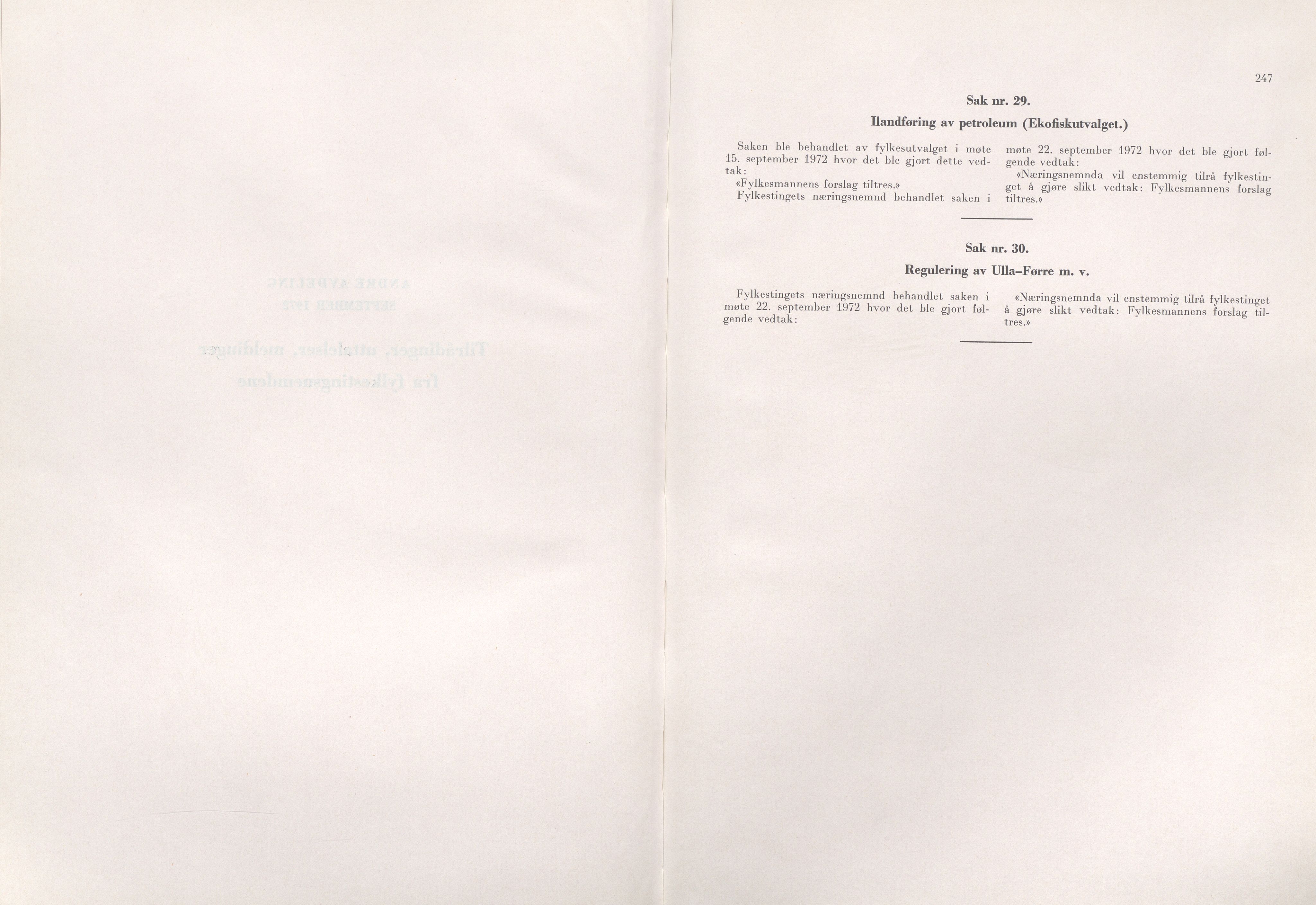 Rogaland fylkeskommune - Fylkesrådmannen , IKAR/A-900/A/Aa/Aaa/L0092: Møtebok , 1972, p. 247