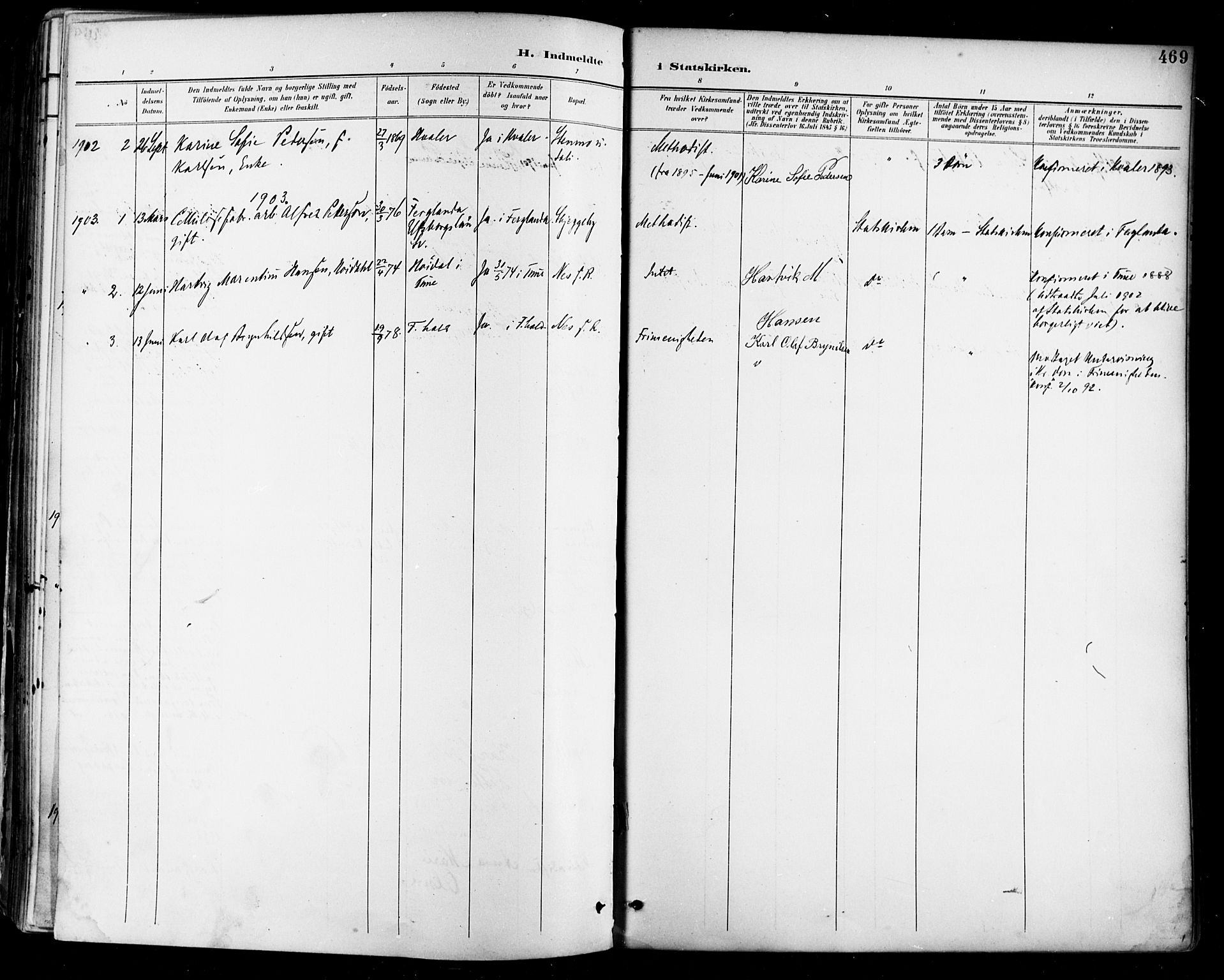 Tune prestekontor Kirkebøker, SAO/A-2007/F/Fa/L0019: Parish register (official) no. 19, 1898-1904, p. 469