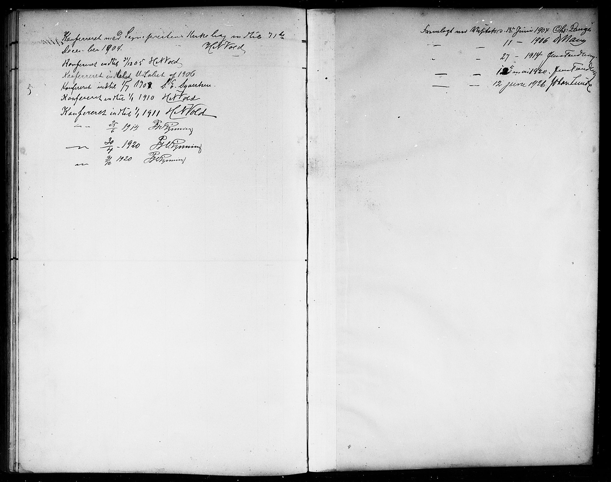 Hedrum kirkebøker, AV/SAKO-A-344/G/Gb/L0001: Parish register (copy) no. II 1, 1902-1920