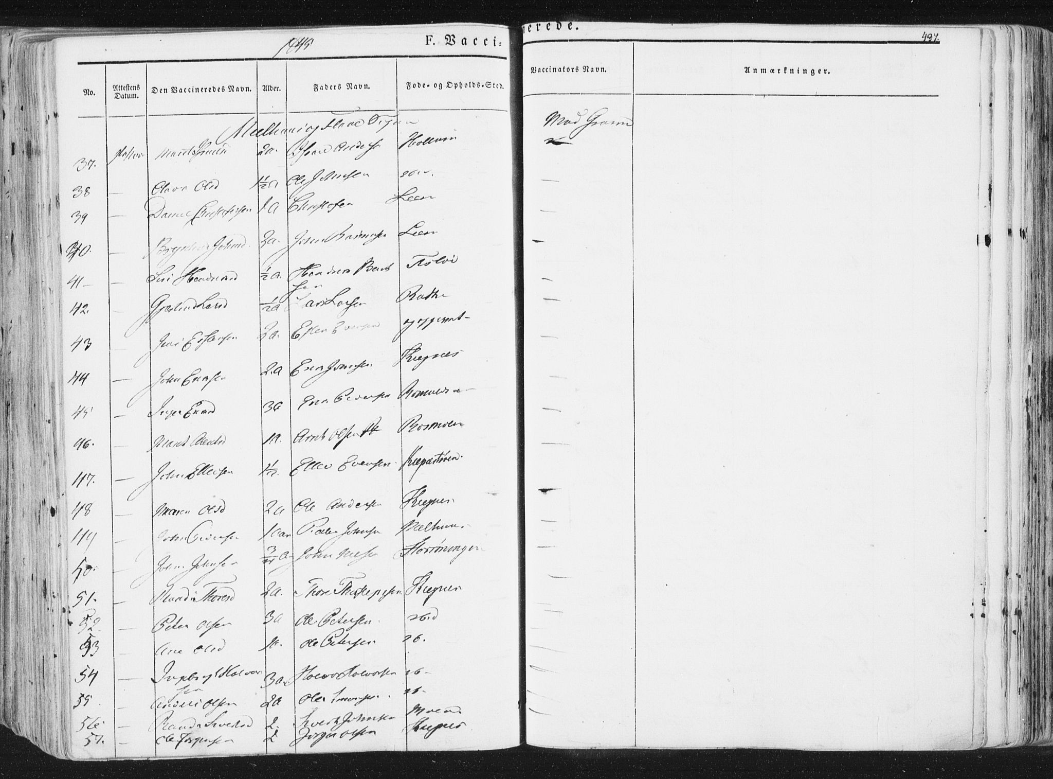 Ministerialprotokoller, klokkerbøker og fødselsregistre - Sør-Trøndelag, AV/SAT-A-1456/691/L1074: Parish register (official) no. 691A06, 1842-1852, p. 437