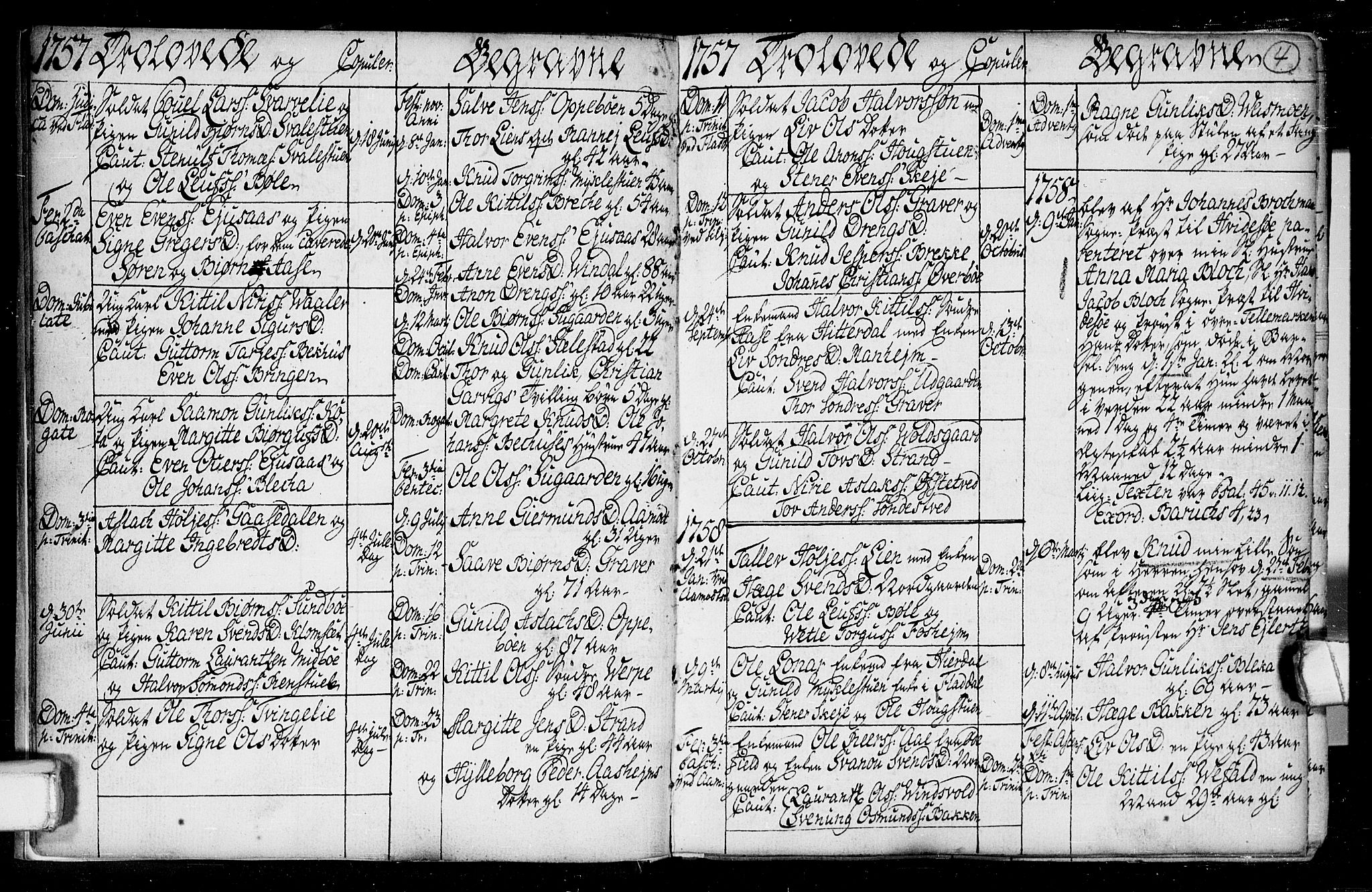 Seljord kirkebøker, SAKO/A-20/F/Fa/L0008: Parish register (official) no. I 8, 1755-1814, p. 4