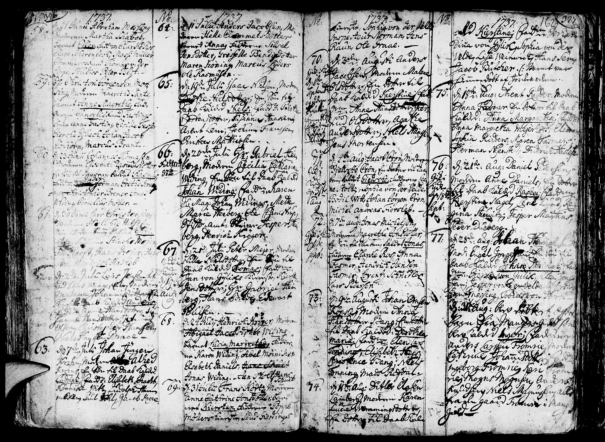 Nykirken Sokneprestembete, AV/SAB-A-77101/H/Haa/L0003: Parish register (official) no. A 3, 1717-1764, p. 162