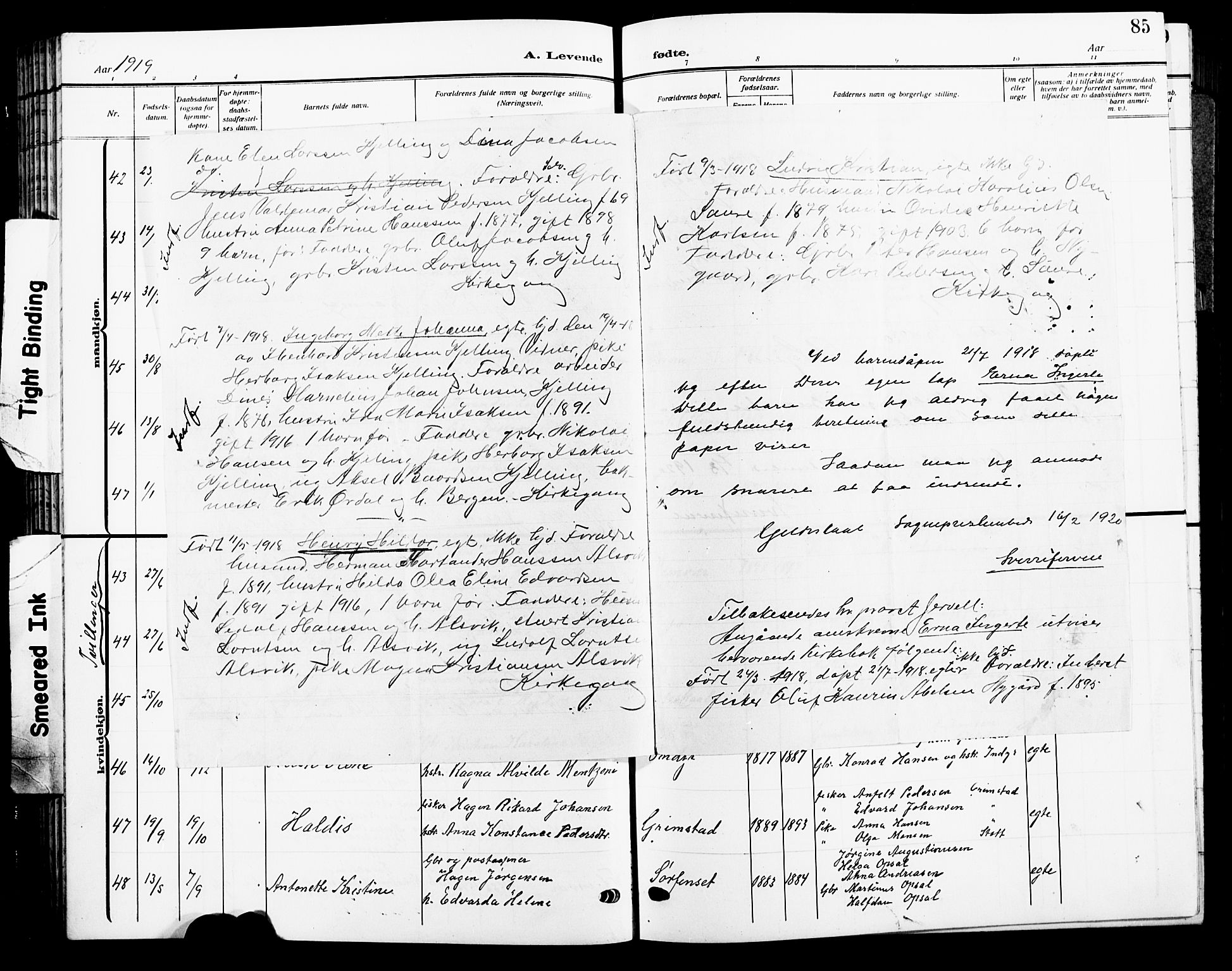 Ministerialprotokoller, klokkerbøker og fødselsregistre - Nordland, AV/SAT-A-1459/805/L0110: Parish register (copy) no. 805C06, 1909-1924