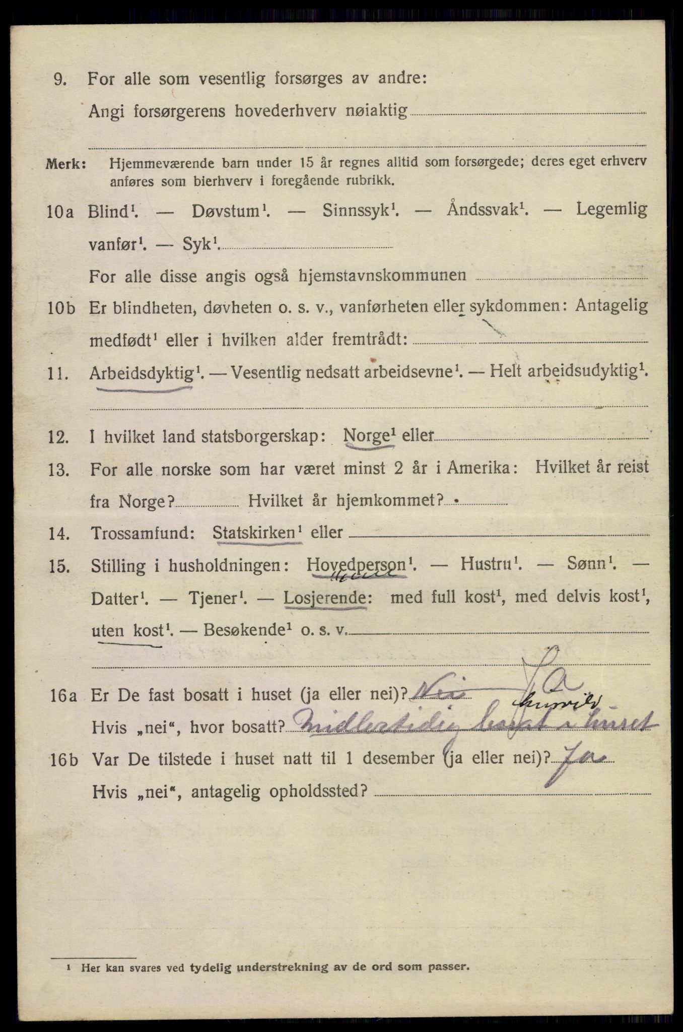 SAO, 1920 census for Kristiania, 1920, p. 264710