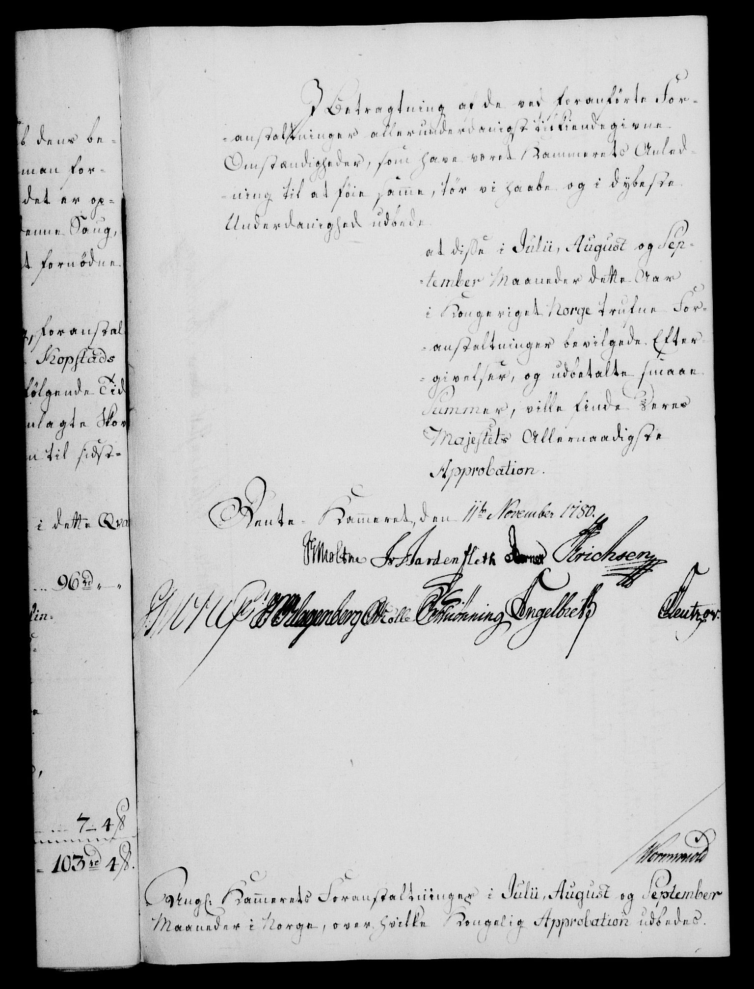 Rentekammeret, Kammerkanselliet, AV/RA-EA-3111/G/Gf/Gfa/L0062: Norsk relasjons- og resolusjonsprotokoll (merket RK 52.62), 1780, p. 531