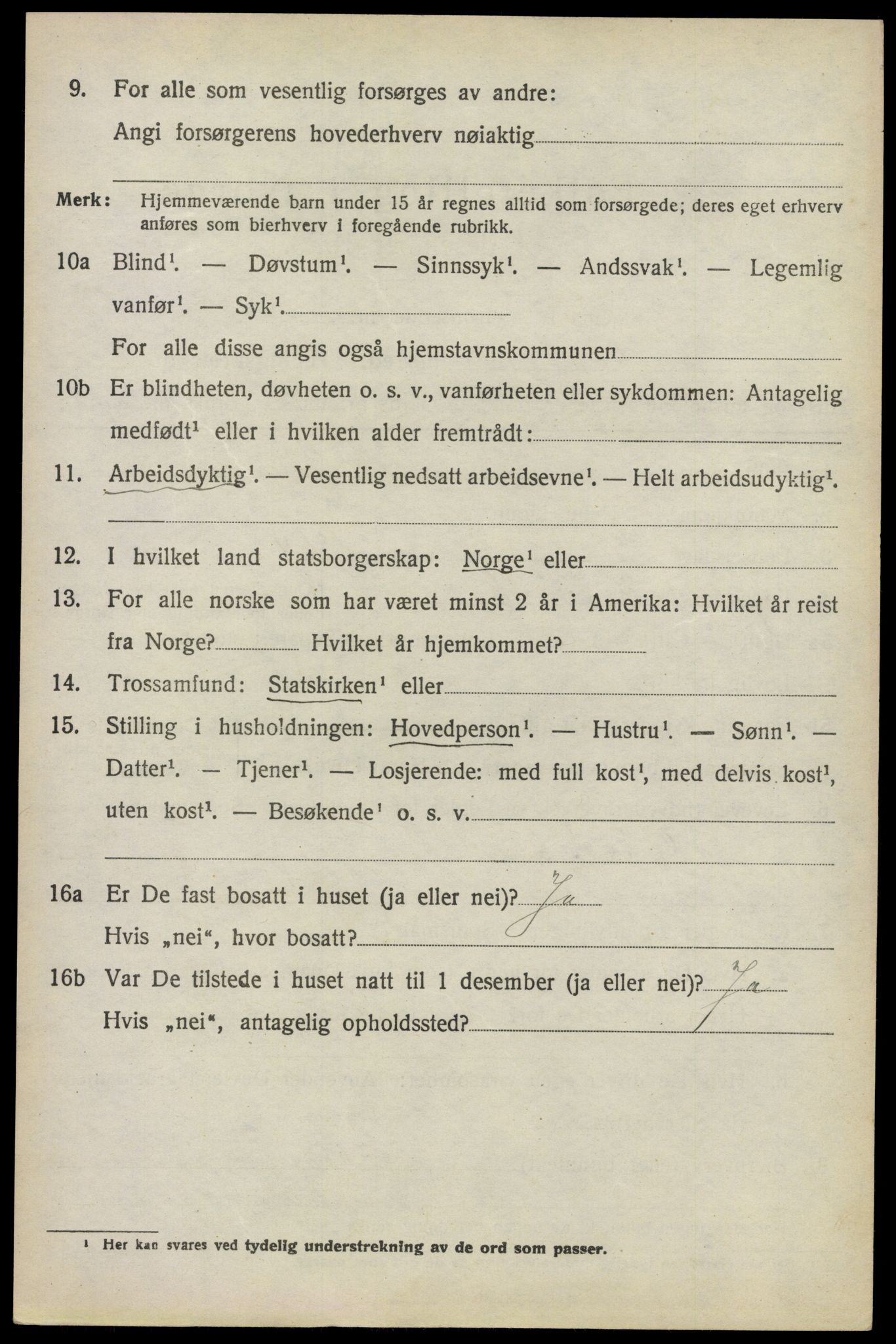 SAO, 1920 census for Enebakk, 1920, p. 3130