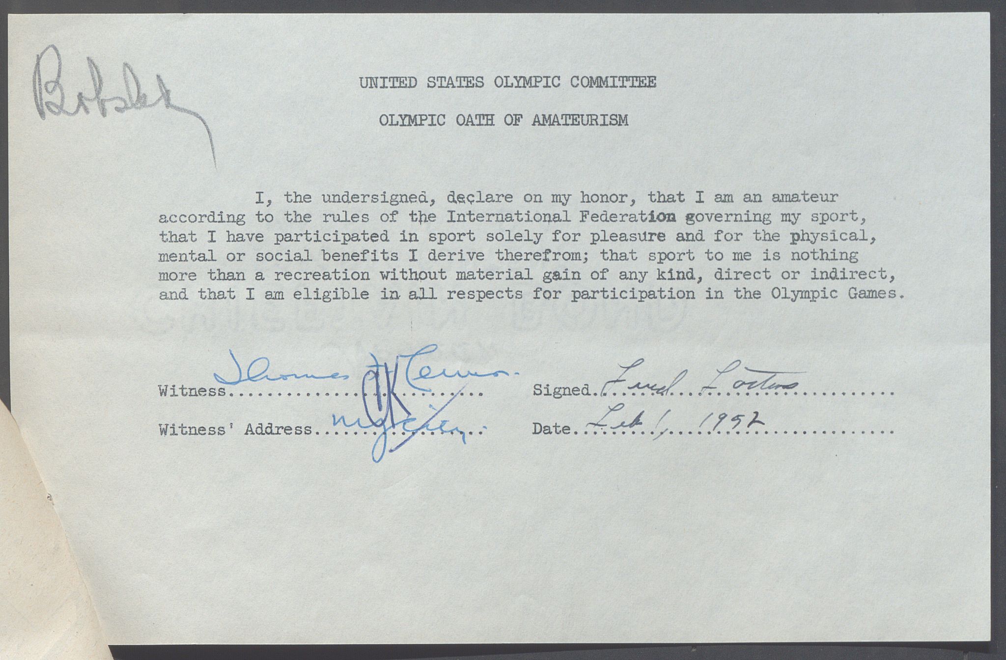 Organisasjonskomiteen for de VI. olympiske vinterleker, OBA/A-20130/H/Ha, 1951-1952, p. 1393