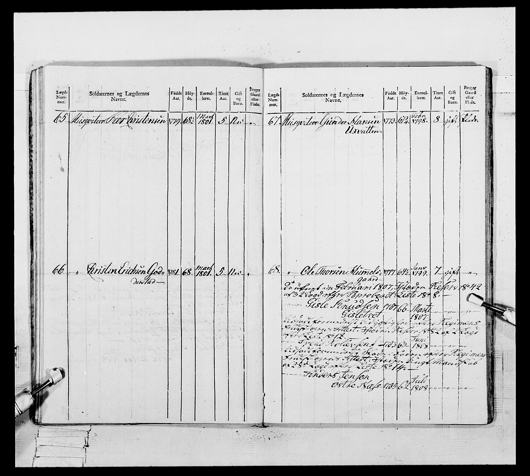 Generalitets- og kommissariatskollegiet, Det kongelige norske kommissariatskollegium, AV/RA-EA-5420/E/Eh/L0109: Vesterlenske nasjonale infanteriregiment, 1806, p. 239
