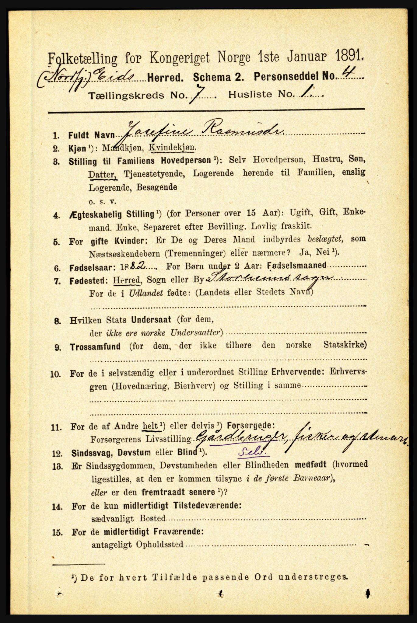 RA, 1891 census for 1443 Eid, 1891, p. 1787