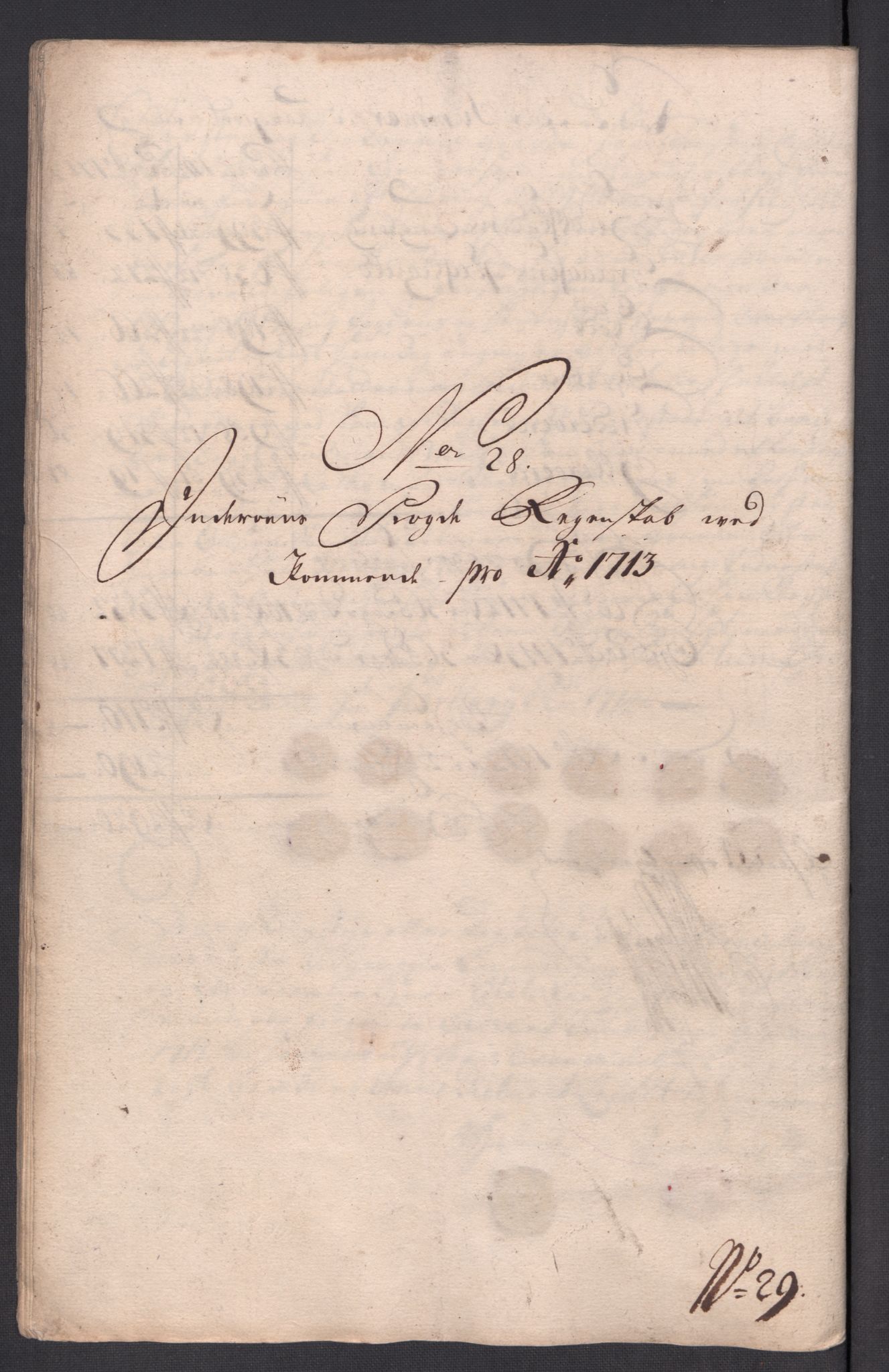 Rentekammeret inntil 1814, Reviderte regnskaper, Fogderegnskap, AV/RA-EA-4092/R63/L4321: Fogderegnskap Inderøy, 1713, p. 271