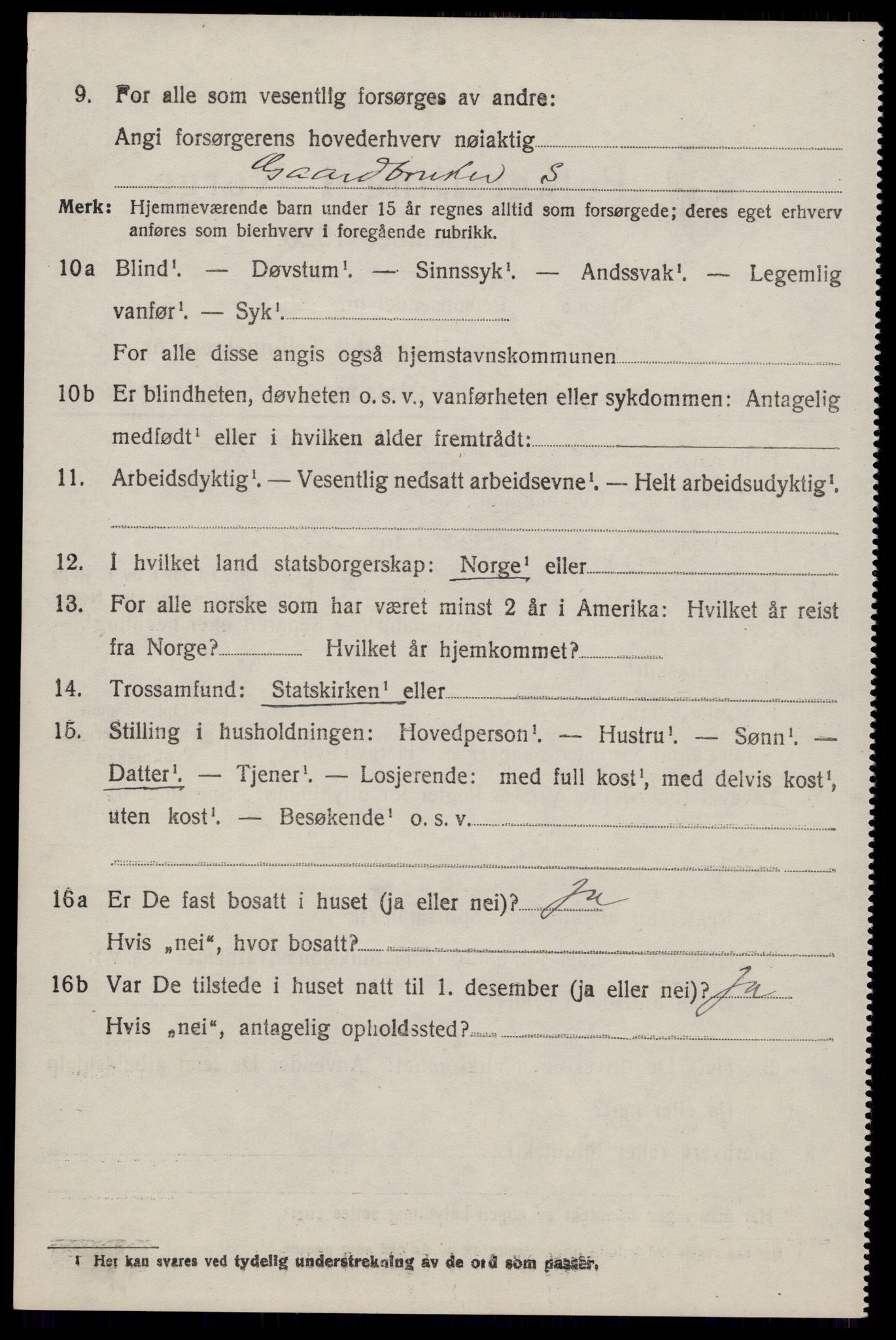 SAST, 1920 census for Vikedal, 1920, p. 3750