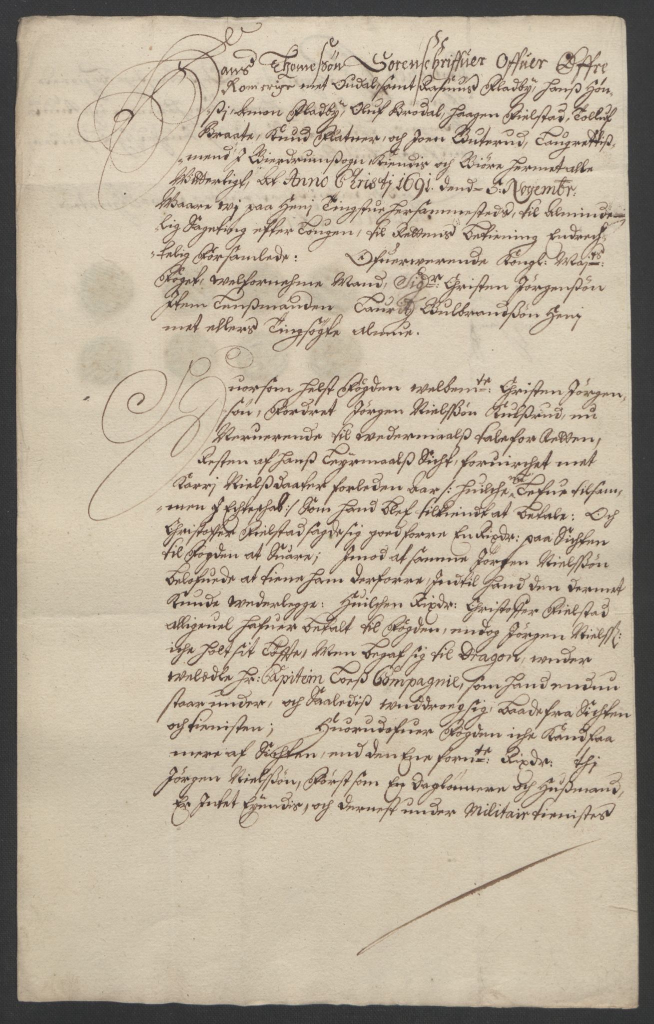 Rentekammeret inntil 1814, Reviderte regnskaper, Fogderegnskap, AV/RA-EA-4092/R12/L0703: Fogderegnskap Øvre Romerike, 1691, p. 288