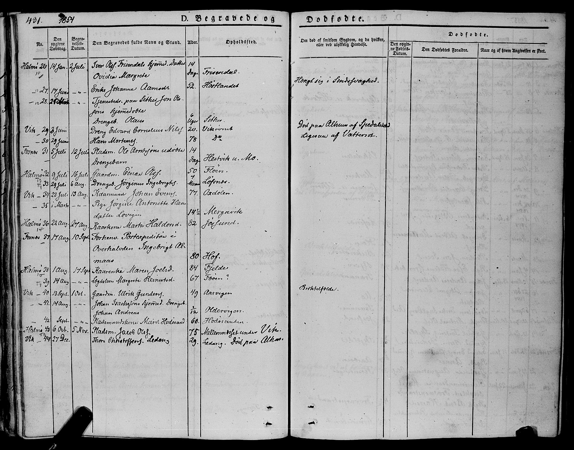 Ministerialprotokoller, klokkerbøker og fødselsregistre - Nord-Trøndelag, SAT/A-1458/773/L0614: Parish register (official) no. 773A05, 1831-1856, p. 431