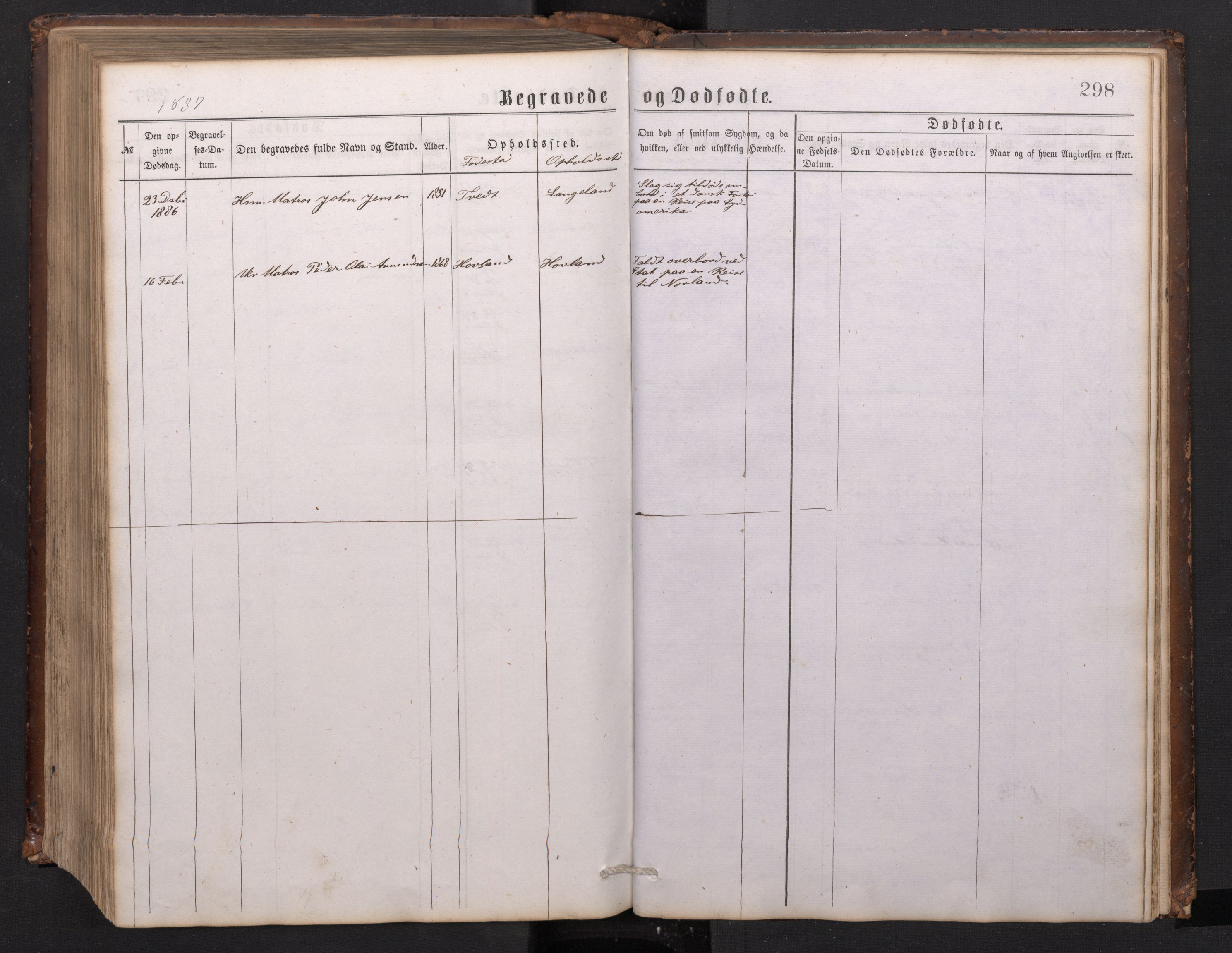 Tysnes sokneprestembete, SAB/A-78601/H/Hab: Parish register (copy) no. C 1, 1873-1895, p. 297b-298a