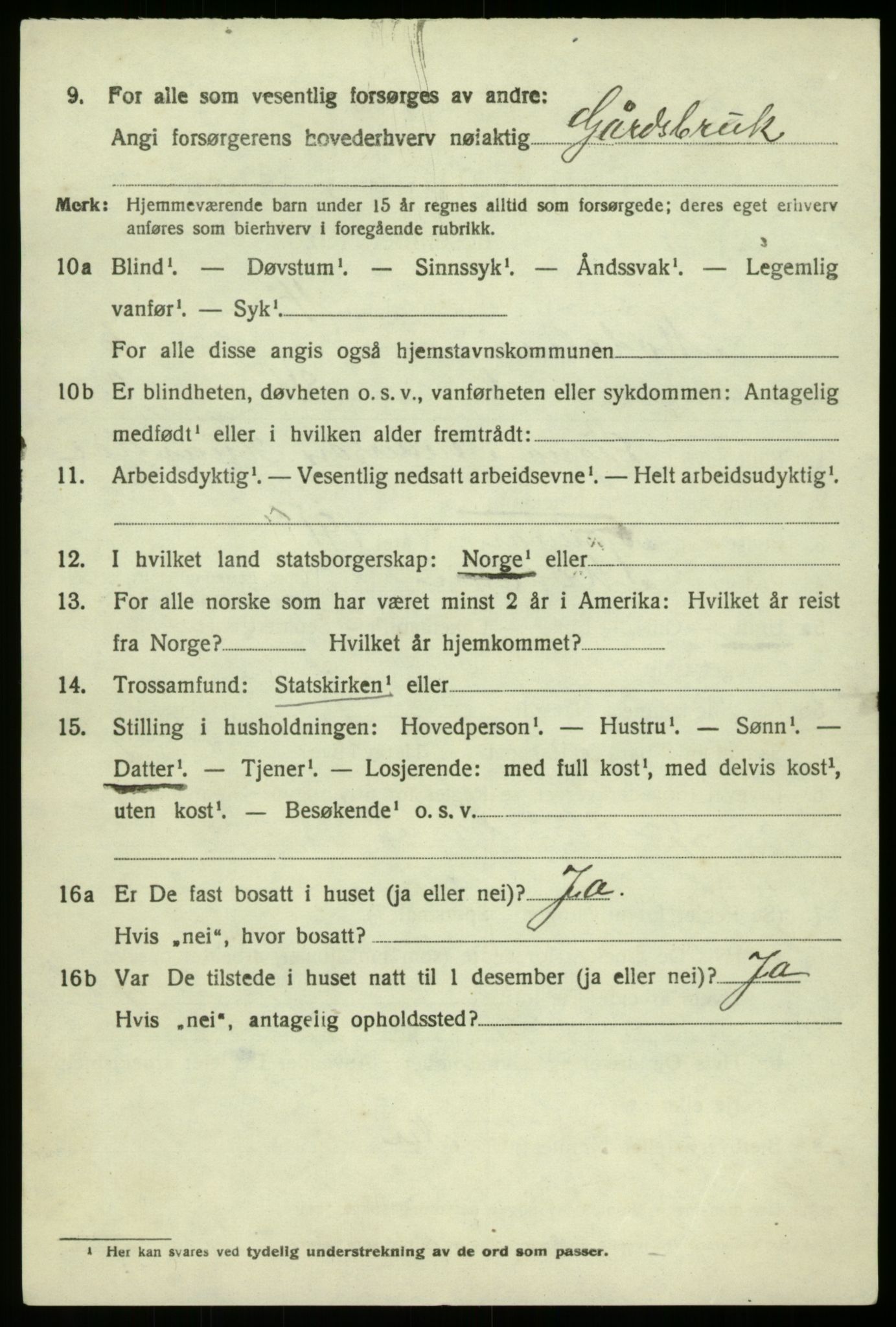 SAB, 1920 census for Modalen, 1920, p. 1131