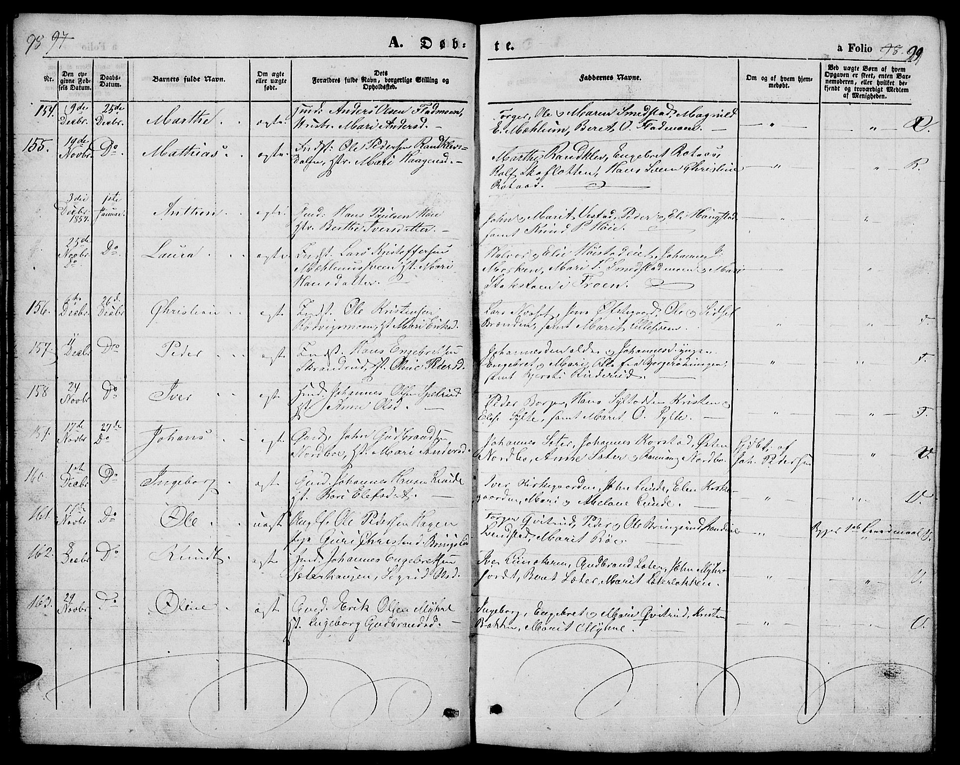 Ringebu prestekontor, SAH/PREST-082/H/Ha/Hab/L0003: Parish register (copy) no. 3, 1854-1866, p. 98-99