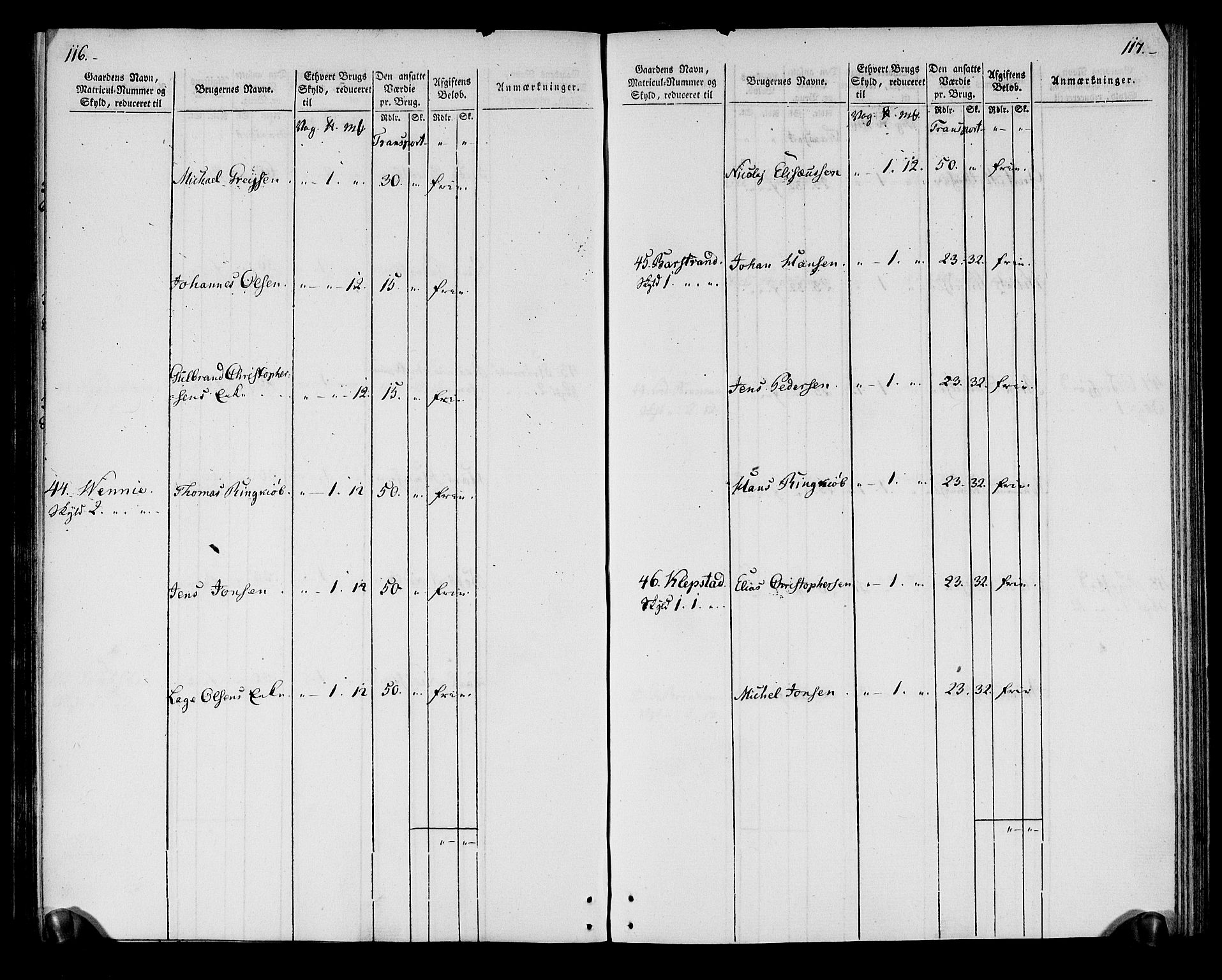 Rentekammeret inntil 1814, Realistisk ordnet avdeling, AV/RA-EA-4070/N/Ne/Nea/L0164: Vesterålen, Andenes og Lofoten fogderi. Oppebørselsregister, 1803, p. 61