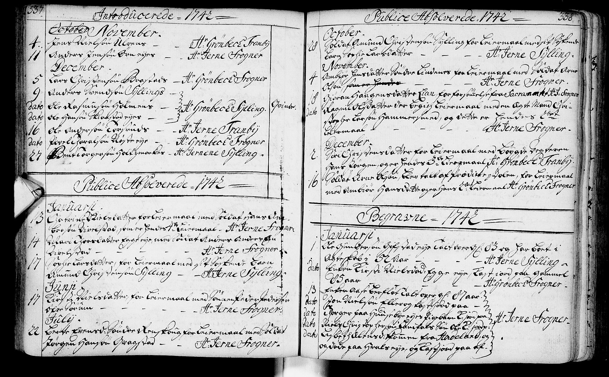 Lier kirkebøker, SAKO/A-230/F/Fa/L0003: Parish register (official) no. I 3, 1727-1748, p. 337-338