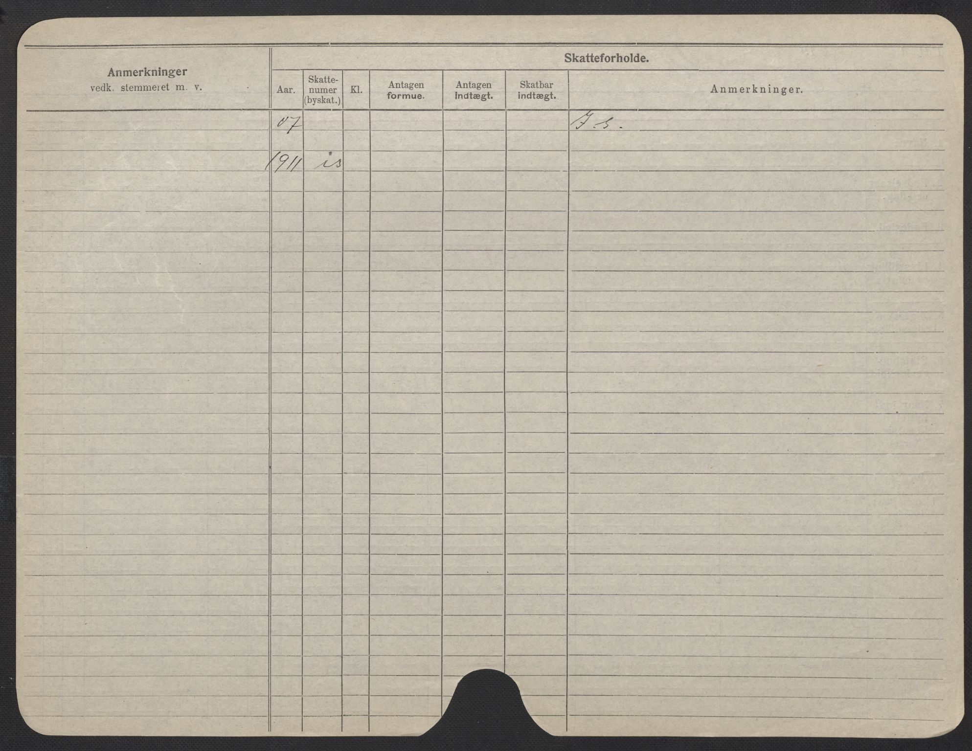 Oslo folkeregister, Registerkort, AV/SAO-A-11715/F/Fa/Fac/L0024: Kvinner, 1906-1914, p. 629b