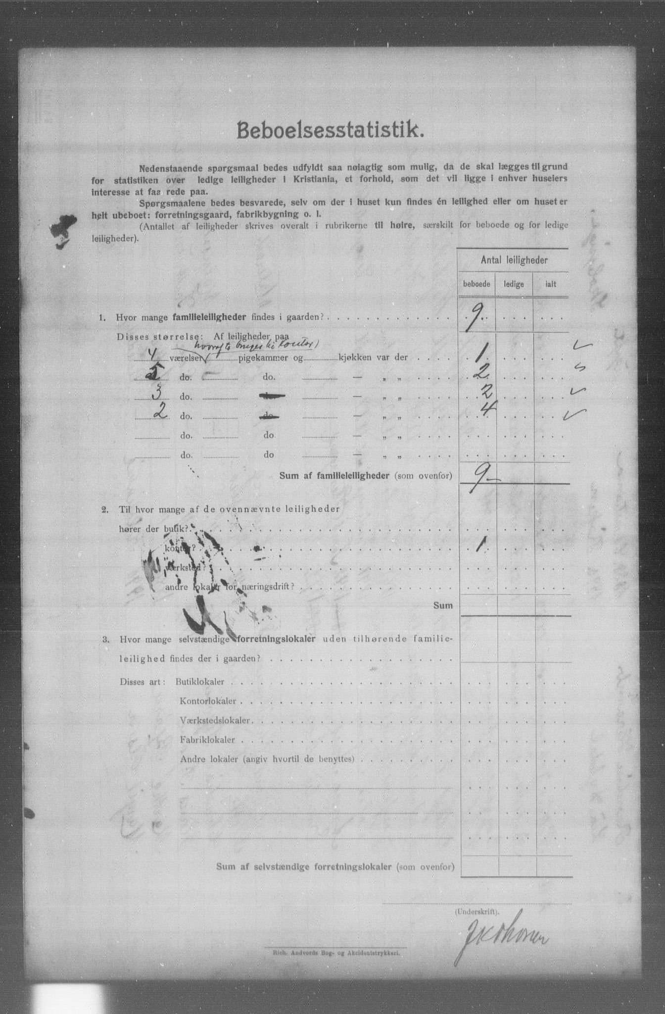 OBA, Municipal Census 1904 for Kristiania, 1904, p. 17090