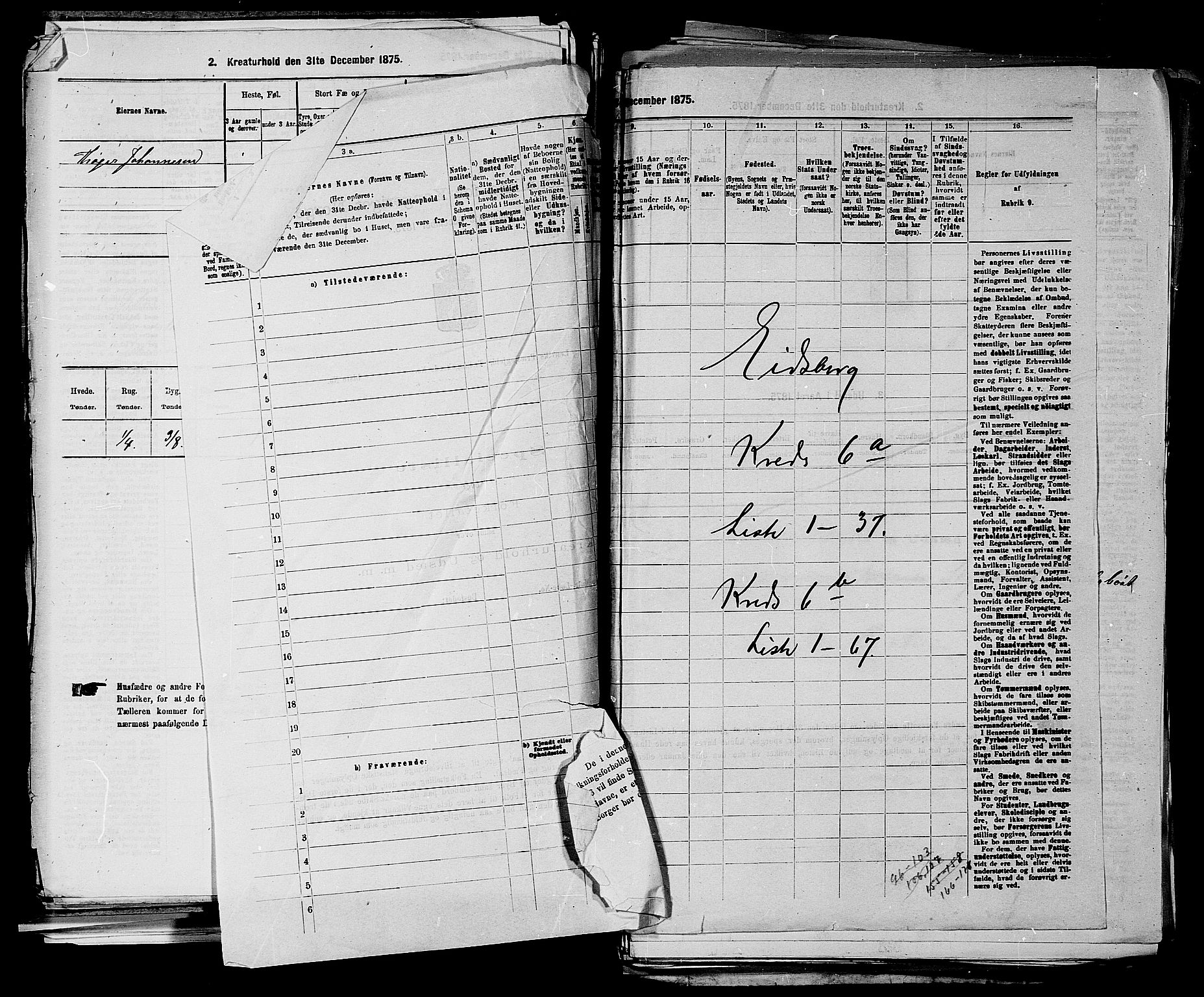 RA, 1875 census for 0125P Eidsberg, 1875, p. 1130