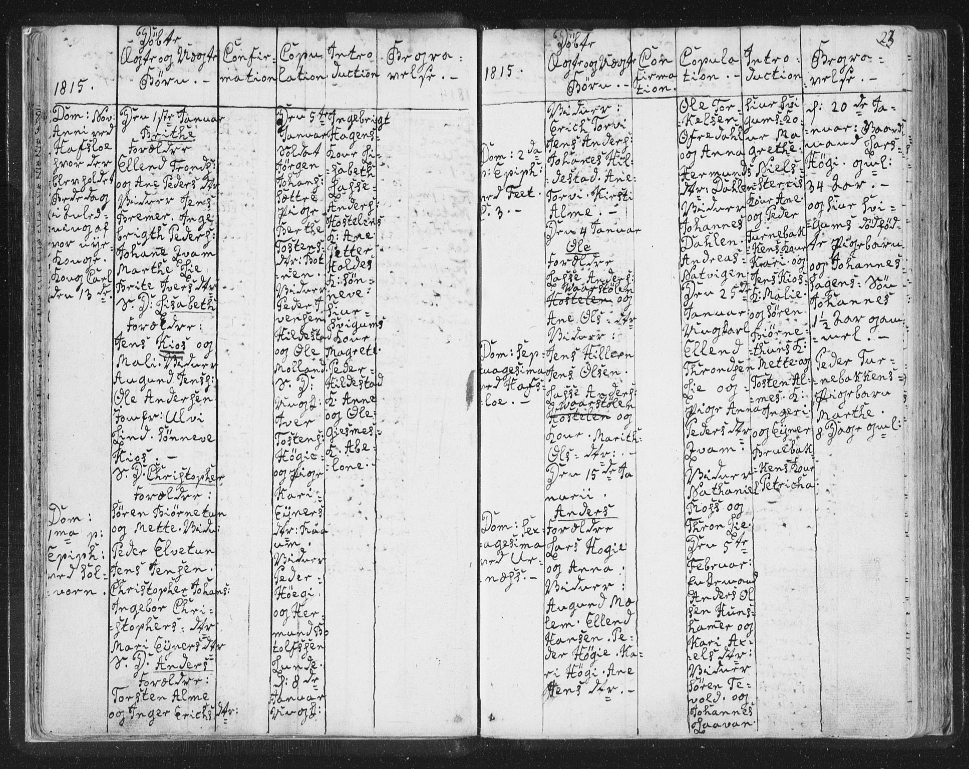 Hafslo sokneprestembete, AV/SAB-A-80301/H/Haa/Haaa/L0003: Parish register (official) no. A 3, 1807-1821, p. 23