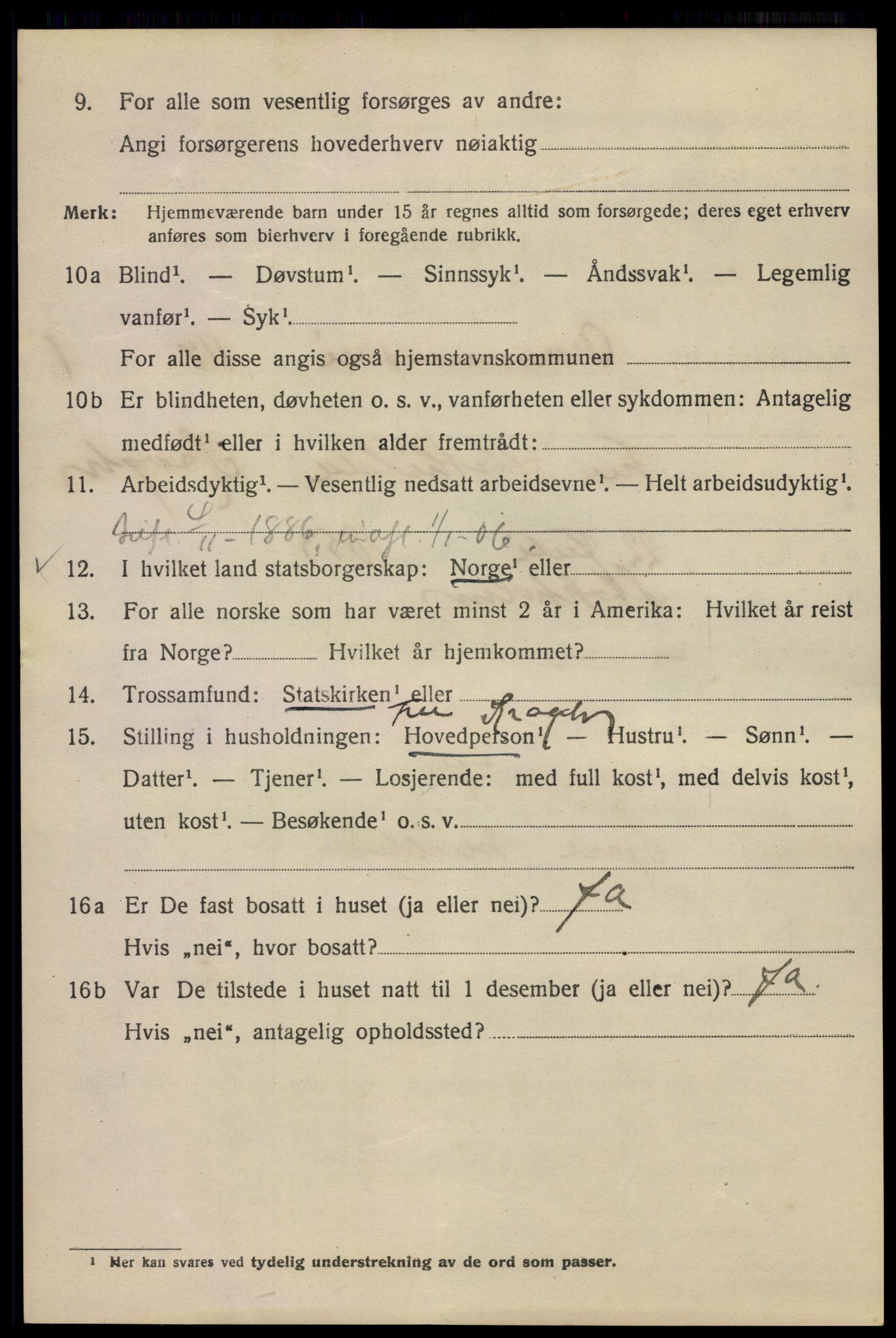 SAO, 1920 census for Kristiania, 1920, p. 203394