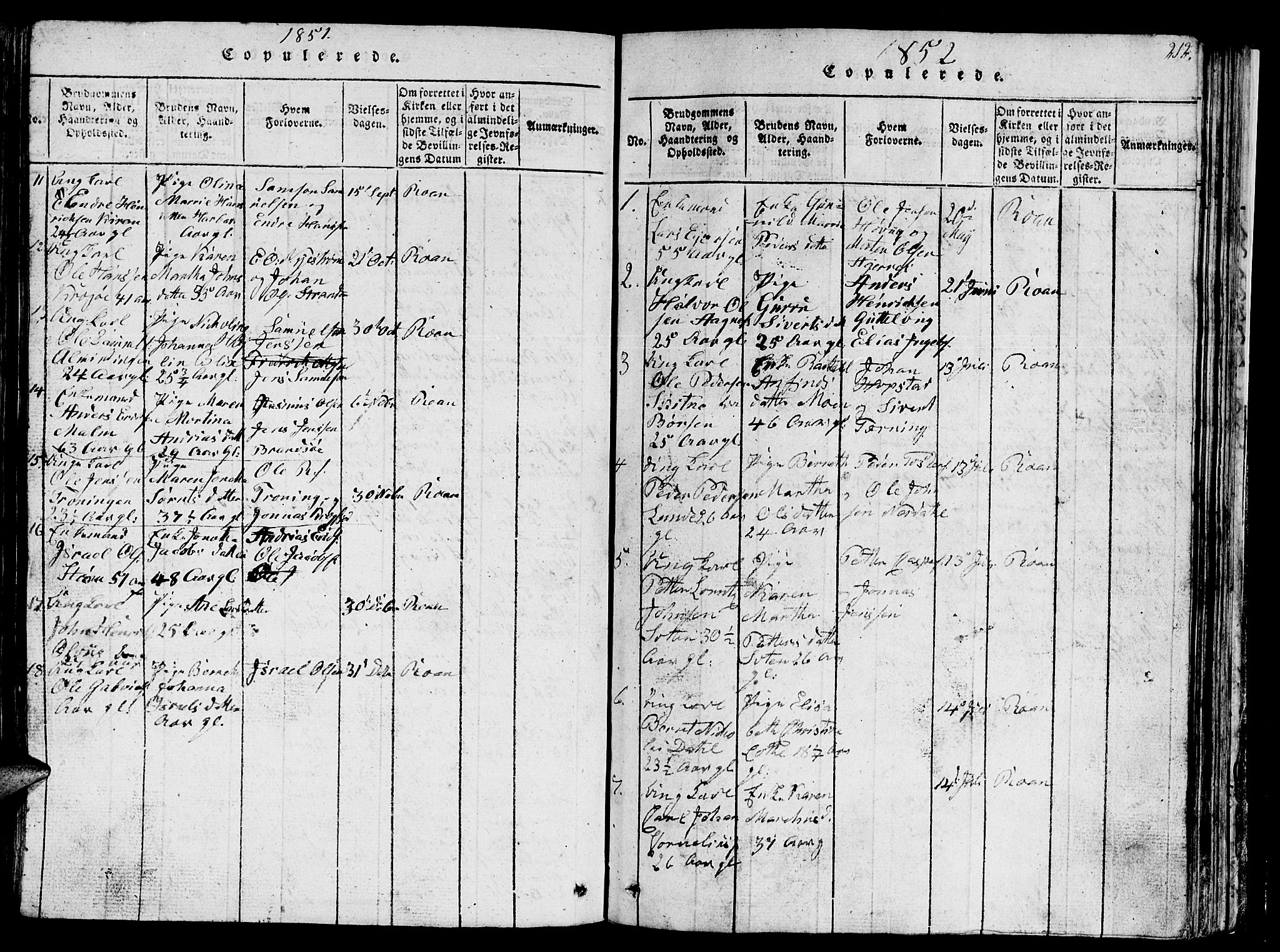 Ministerialprotokoller, klokkerbøker og fødselsregistre - Sør-Trøndelag, SAT/A-1456/657/L0714: Parish register (copy) no. 657C01, 1818-1868, p. 212