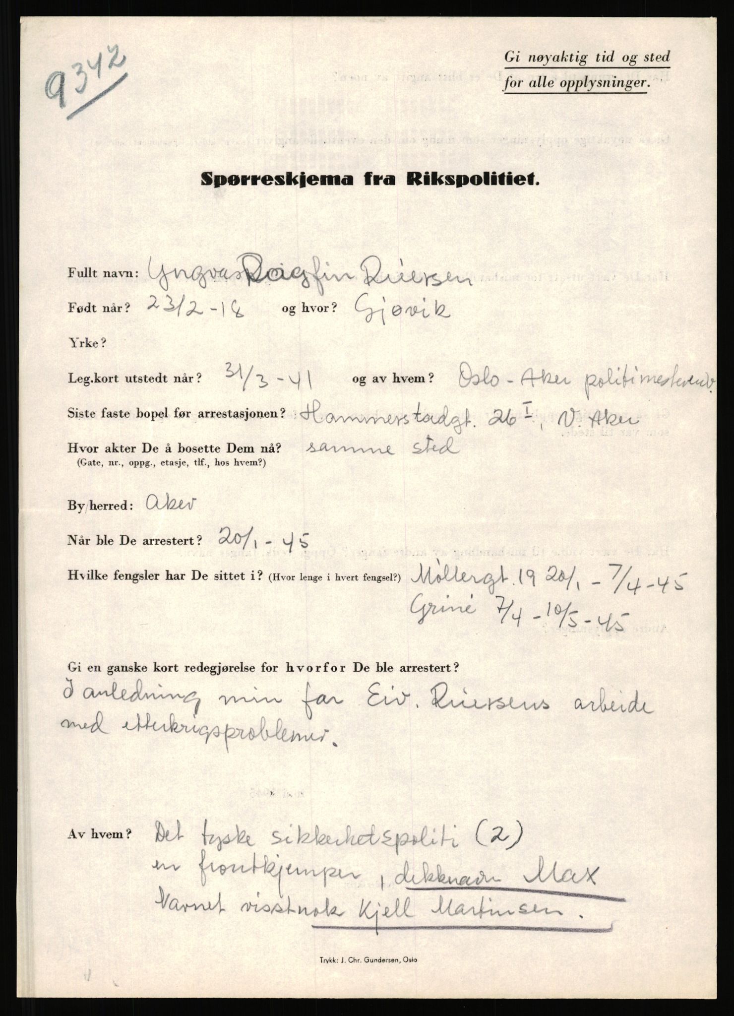 Rikspolitisjefen, AV/RA-S-1560/L/L0014: Pettersen, Aksel - Savosnick, Ernst, 1940-1945, p. 425