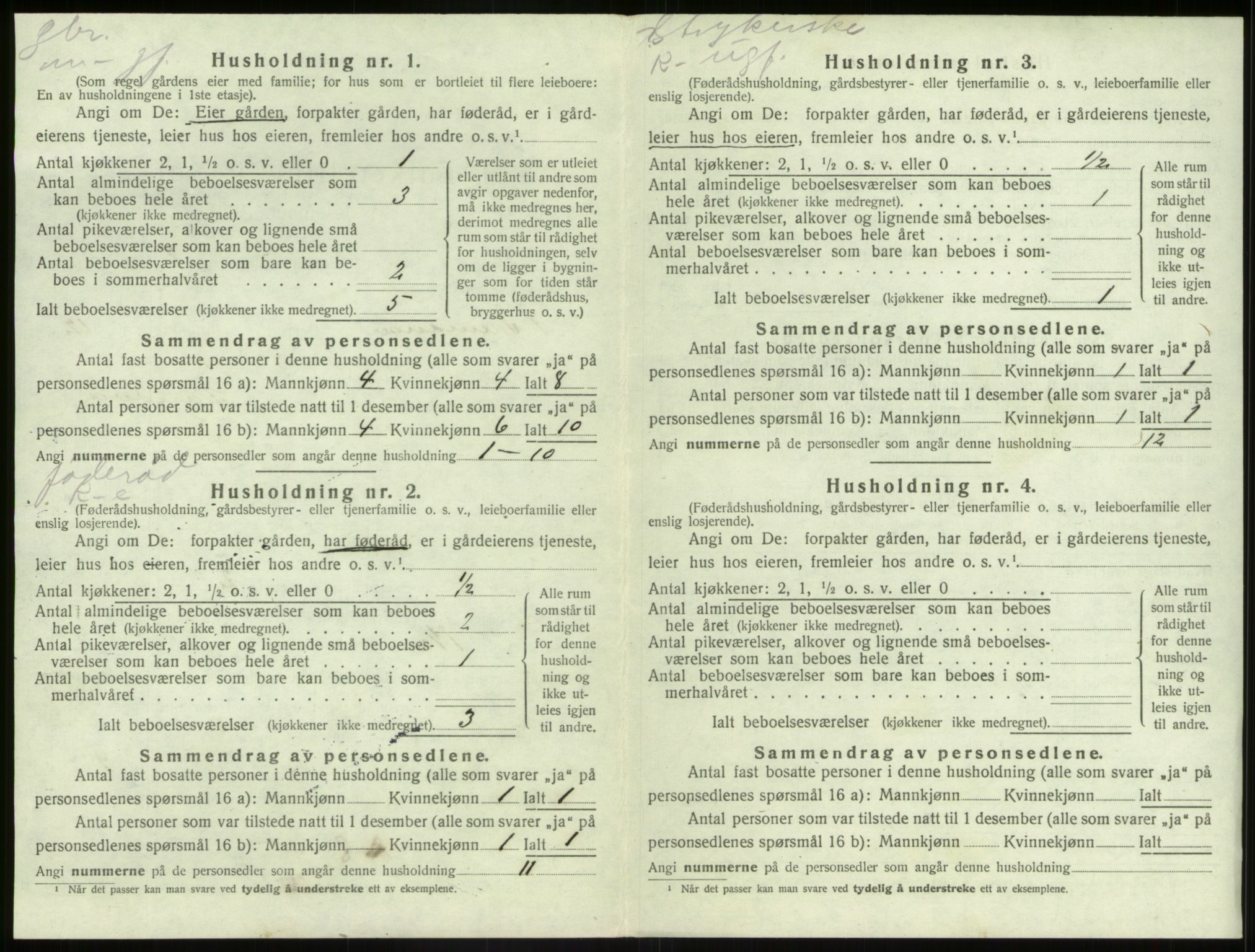 SAB, 1920 census for Bremanger, 1920, p. 857