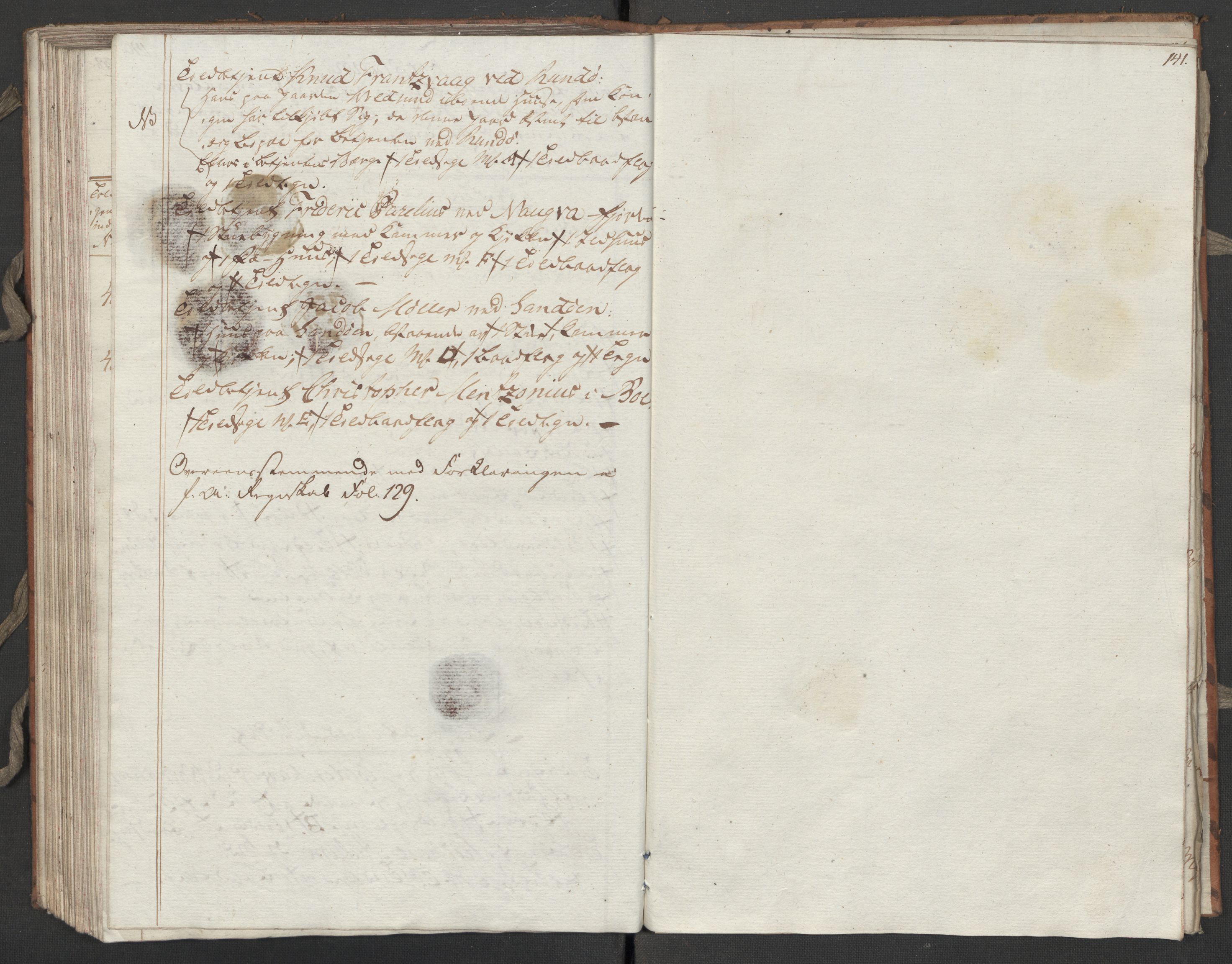 Generaltollkammeret, tollregnskaper, RA/EA-5490/R31/L0055/0001: Tollregnskaper Molde / Tollbok, 1794, p. 140b-141a