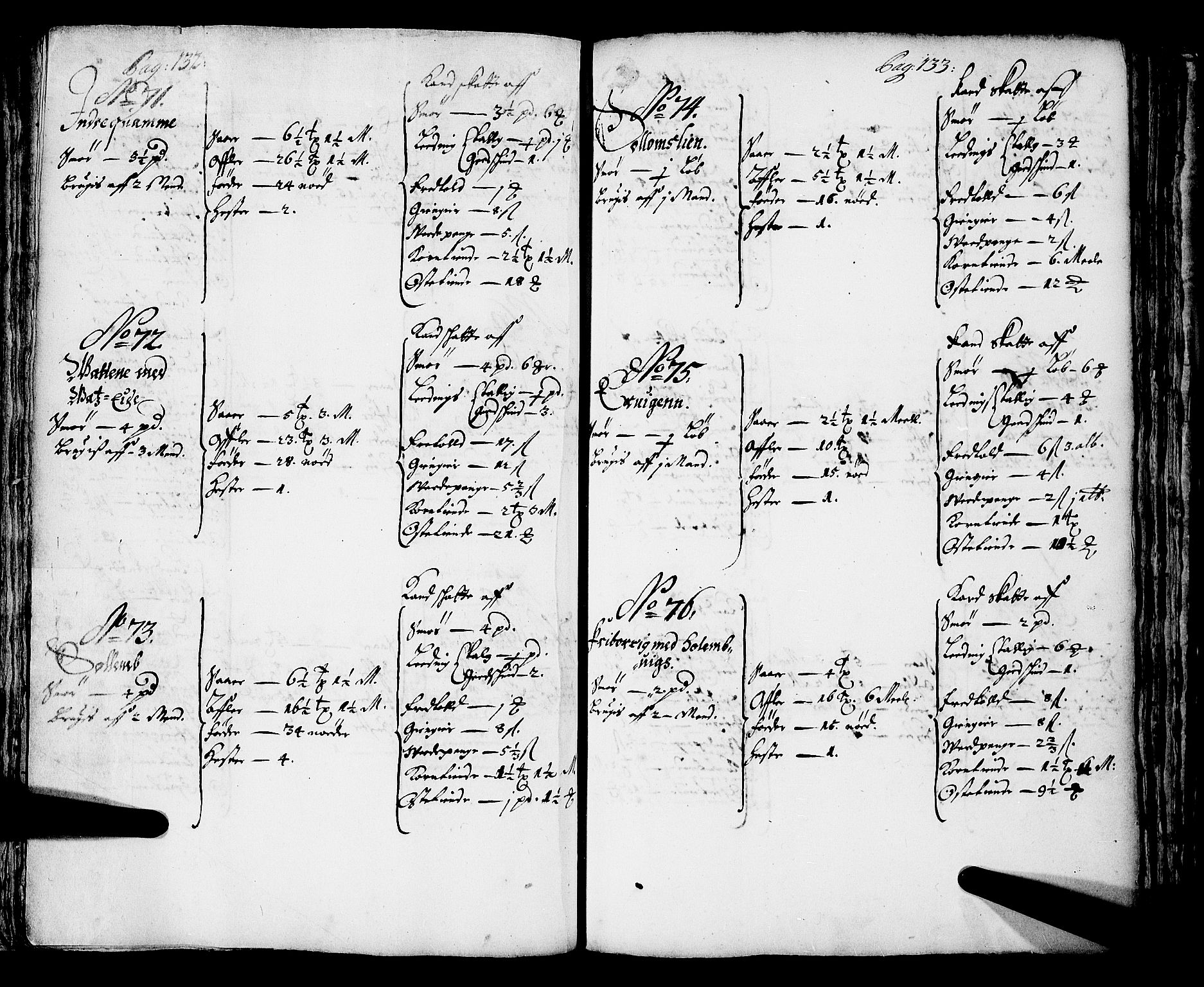 Rentekammeret inntil 1814, Realistisk ordnet avdeling, AV/RA-EA-4070/N/Nb/Nba/L0043: Sunnfjord fogderi, 1667, p. 132-133