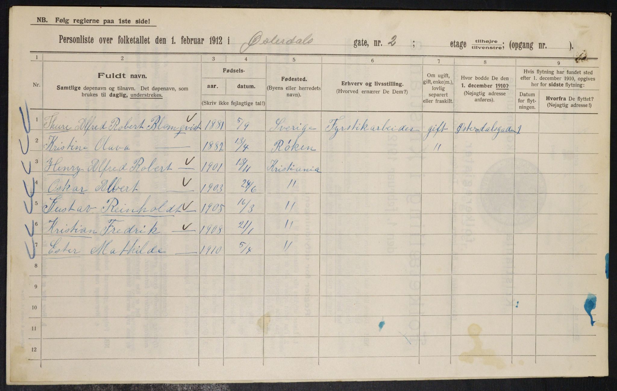 OBA, Municipal Census 1912 for Kristiania, 1912, p. 128902