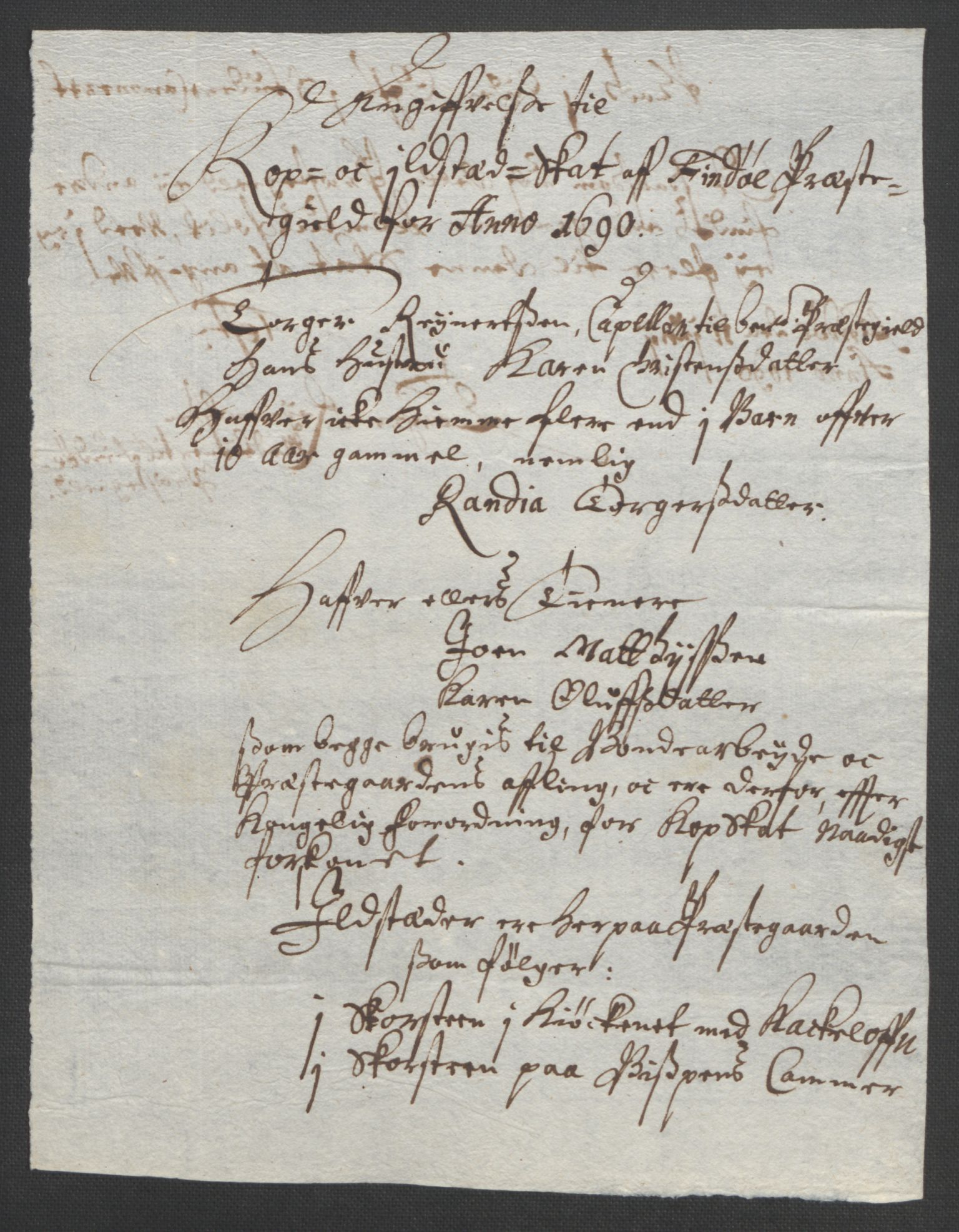 Rentekammeret inntil 1814, Reviderte regnskaper, Fogderegnskap, AV/RA-EA-4092/R47/L2856: Fogderegnskap Ryfylke, 1689-1693, p. 212