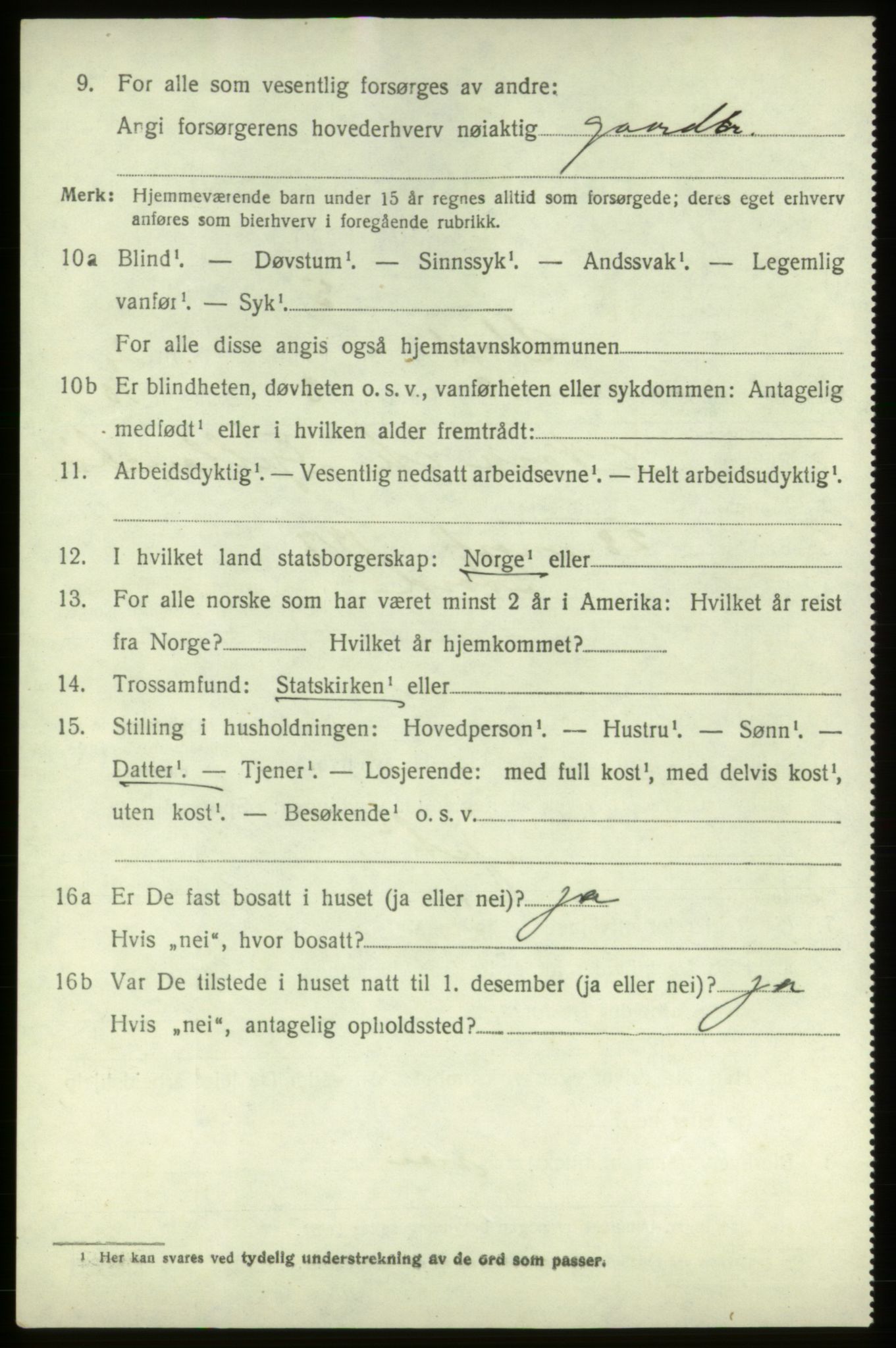 SAB, 1920 census for Stord, 1920, p. 1684