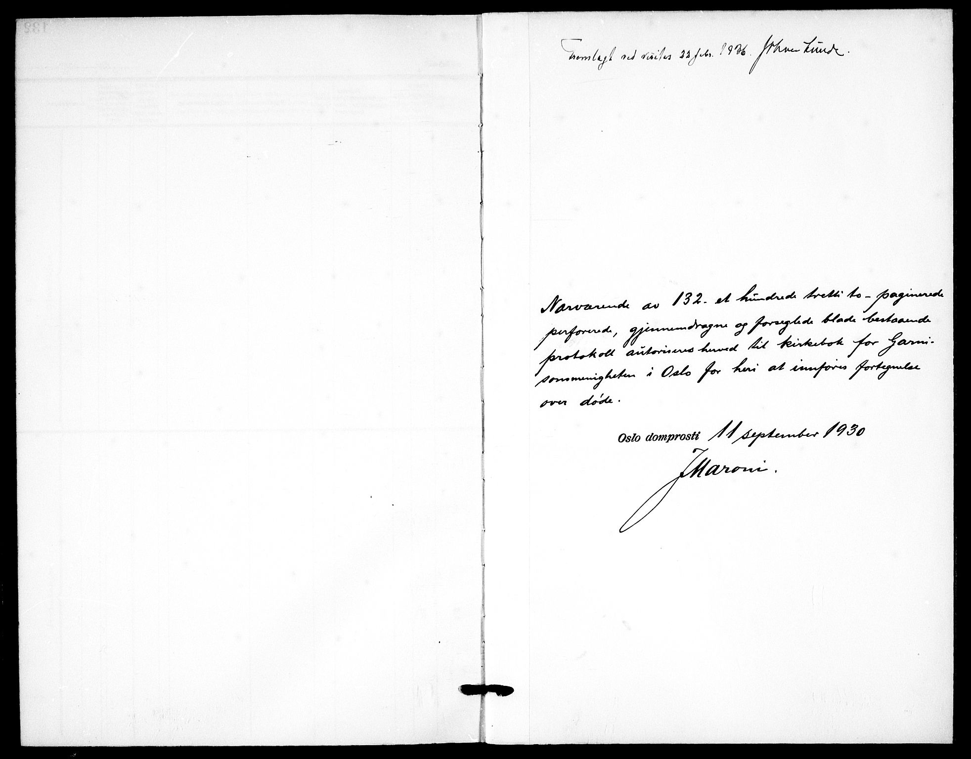 Garnisonsmenigheten Kirkebøker, SAO/A-10846/F/Fa/L0020: Parish register (official) no. 20, 1930-1938