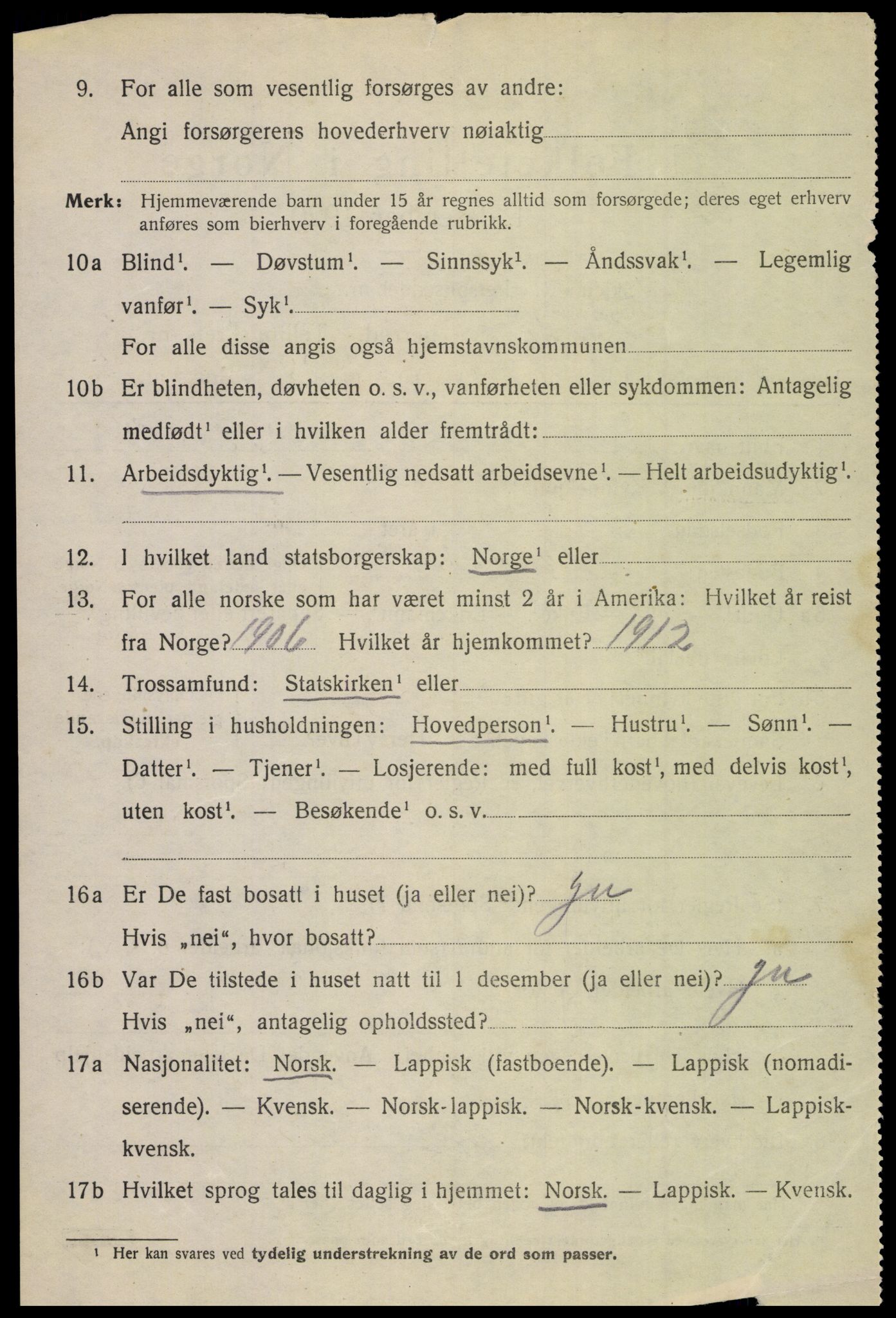 SAT, 1920 census for Bodin, 1920, p. 3491