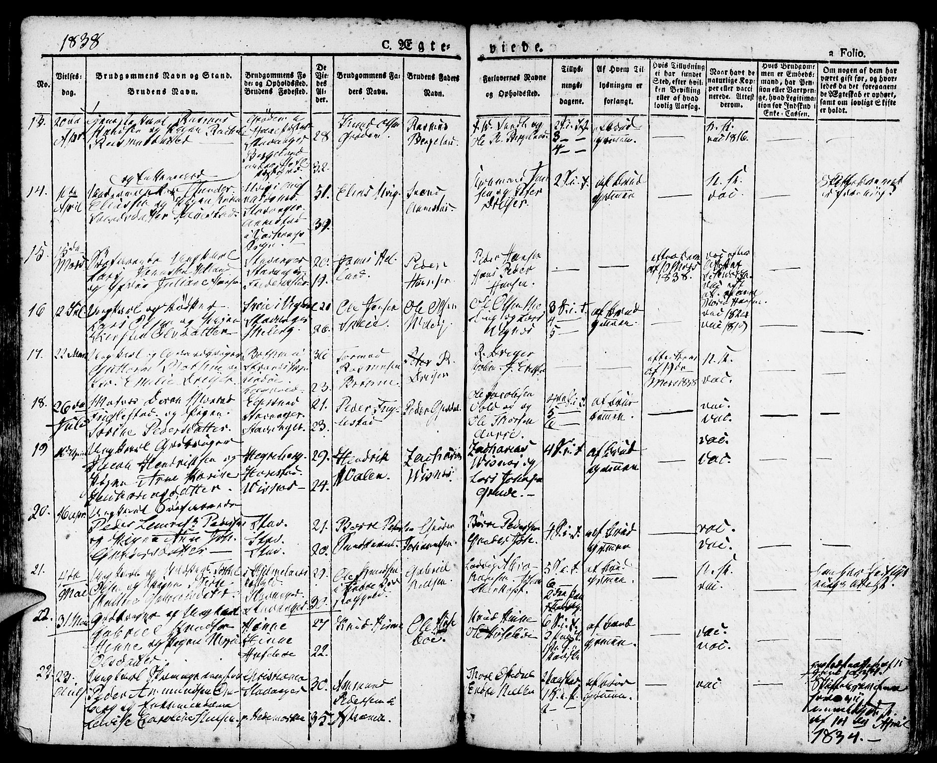 Domkirken sokneprestkontor, AV/SAST-A-101812/001/30/30BA/L0011: Parish register (official) no. A 11, 1832-1856