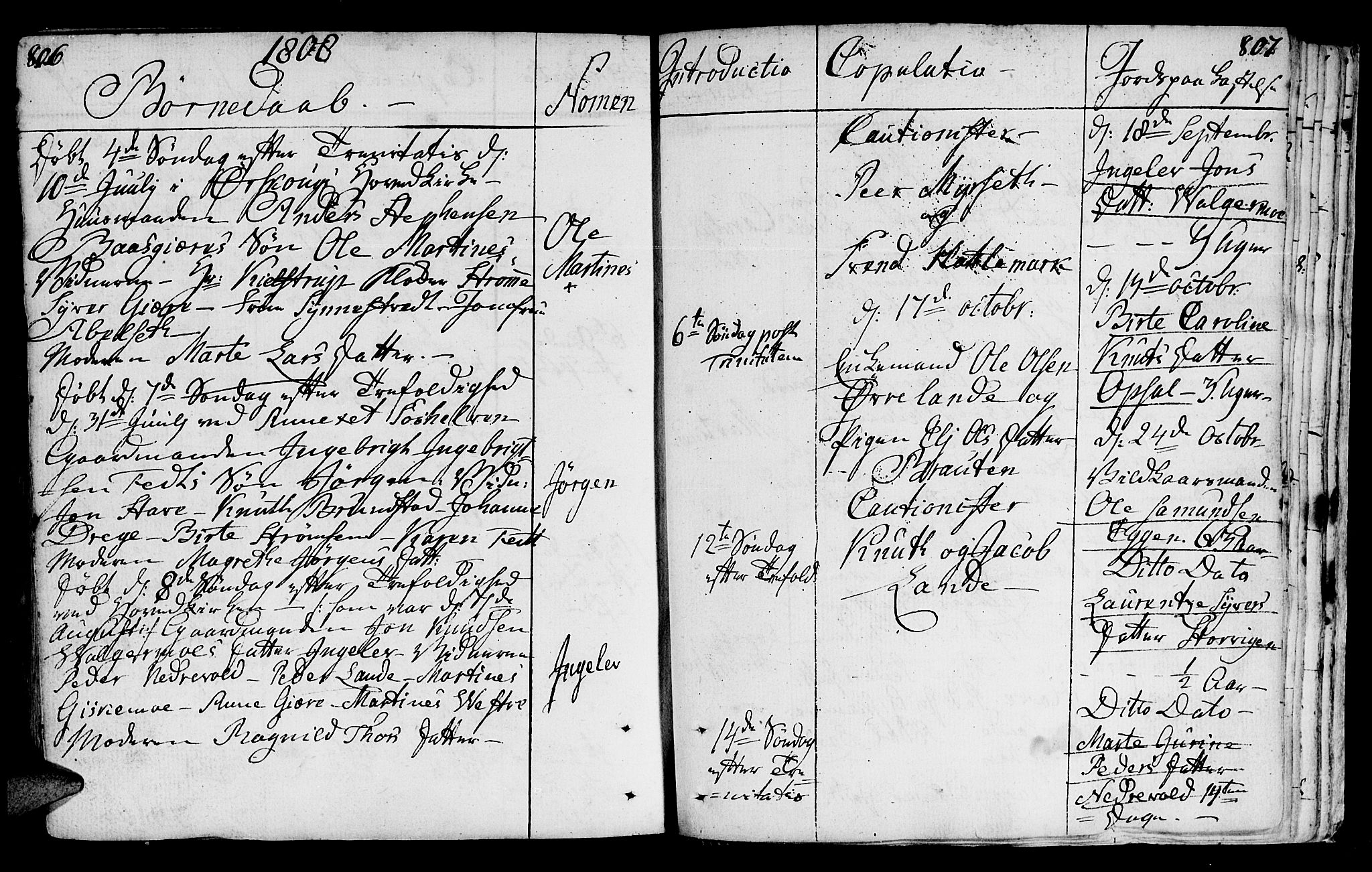 Ministerialprotokoller, klokkerbøker og fødselsregistre - Møre og Romsdal, AV/SAT-A-1454/522/L0308: Parish register (official) no. 522A03, 1773-1809, p. 806-807