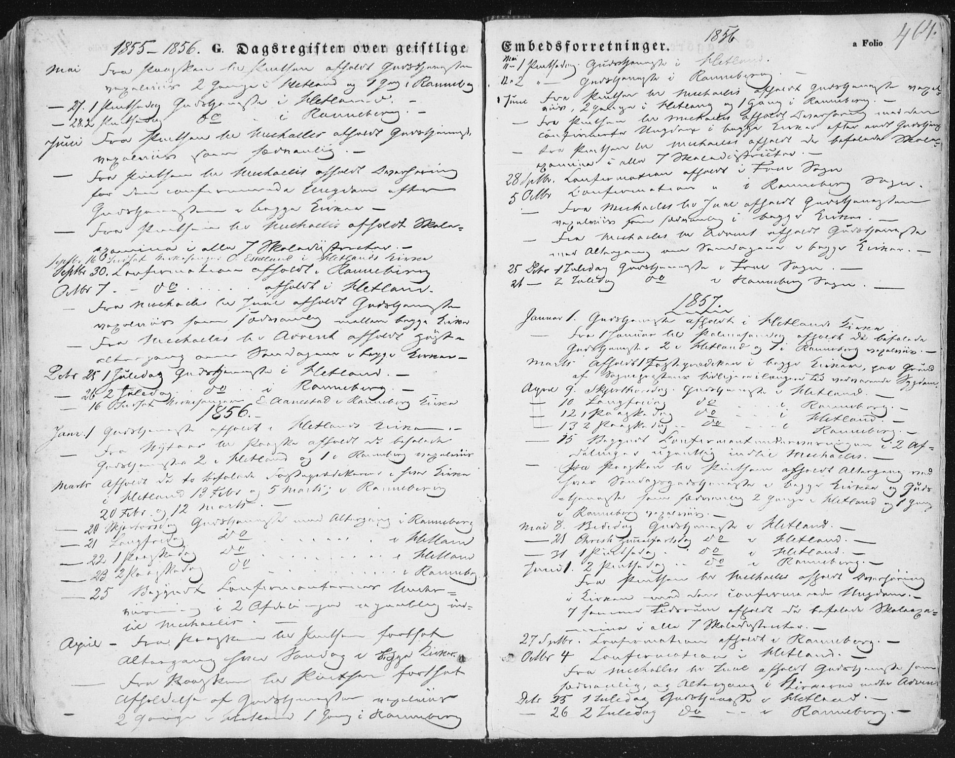 Hetland sokneprestkontor, AV/SAST-A-101826/30/30BA/L0002: Parish register (official) no. A 2, 1849-1869, p. 464