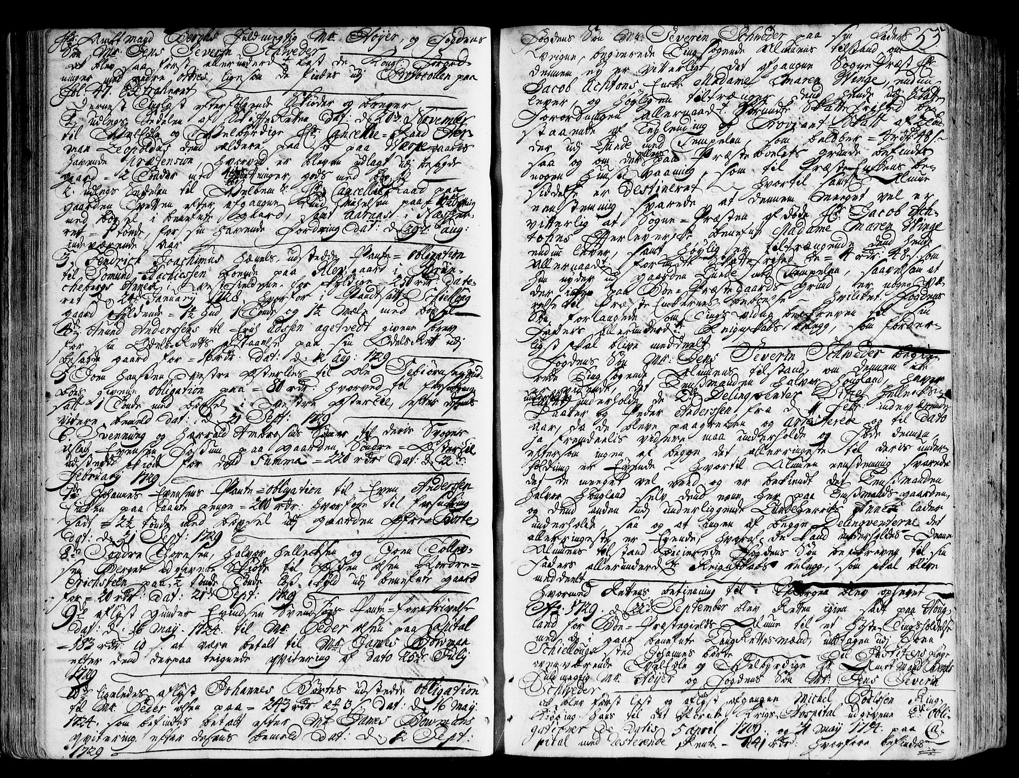 Nedre Telemark sorenskriveri, SAKO/A-135/F/Fa/L0012: Tingbok, 1729-1731, p. 53