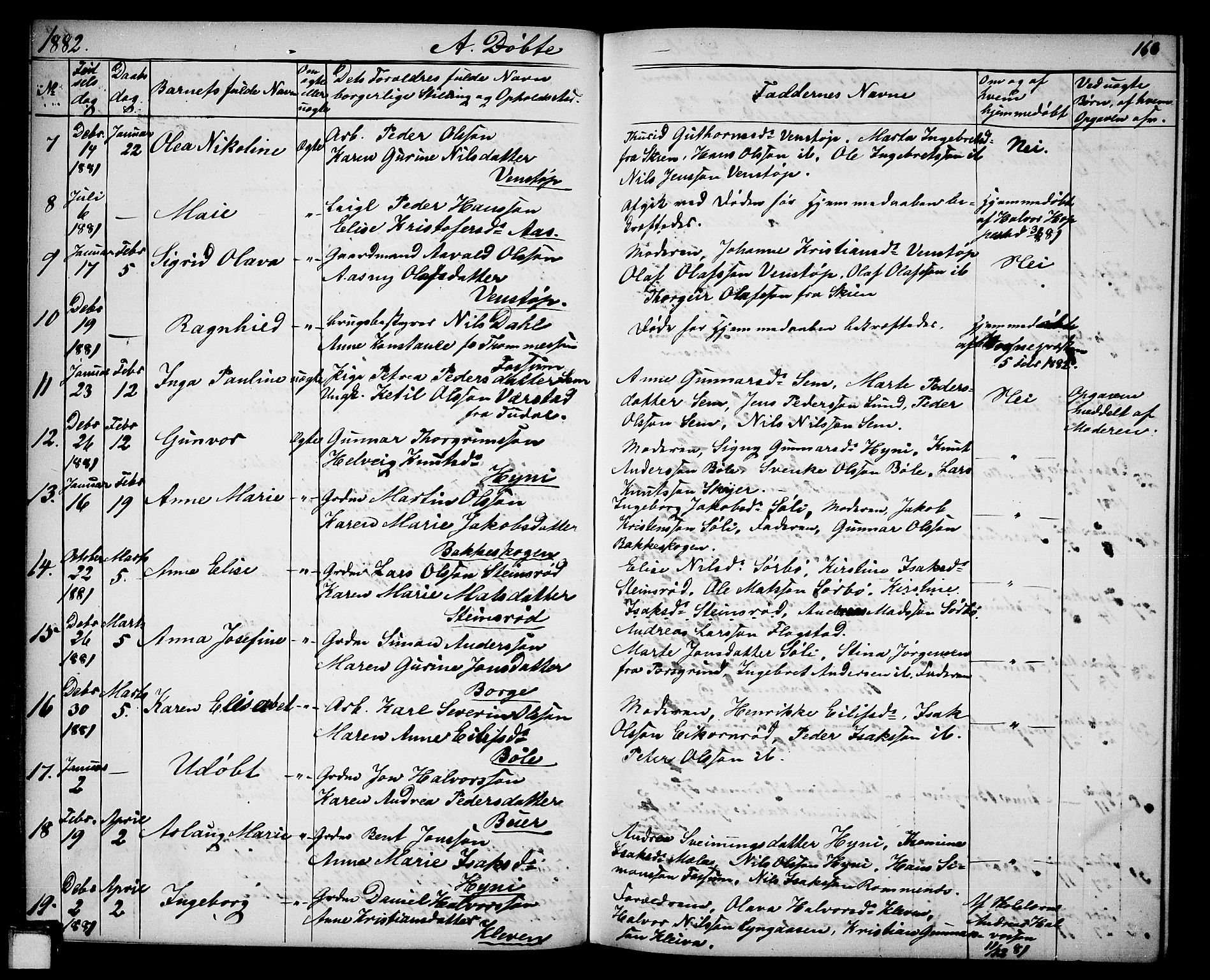 Gjerpen kirkebøker, SAKO/A-265/G/Ga/L0001: Parish register (copy) no. I 1, 1864-1882, p. 163